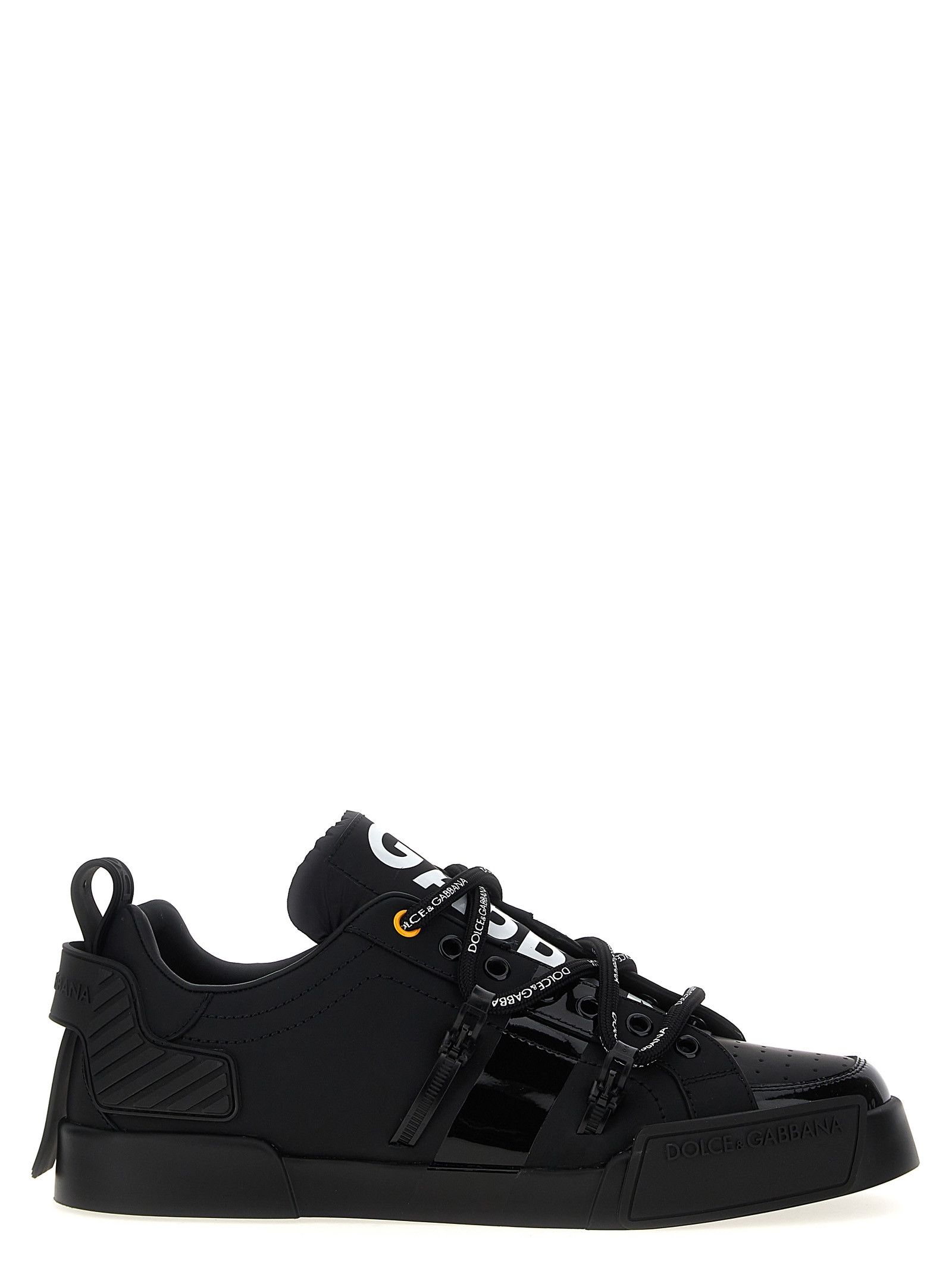 スニーカー DOLCE & GABBANA Men Sneakers Black CS1772AN237 8B969 Calfskin Portofino sneakers in Black for Men | Dolce&Gabbana® US