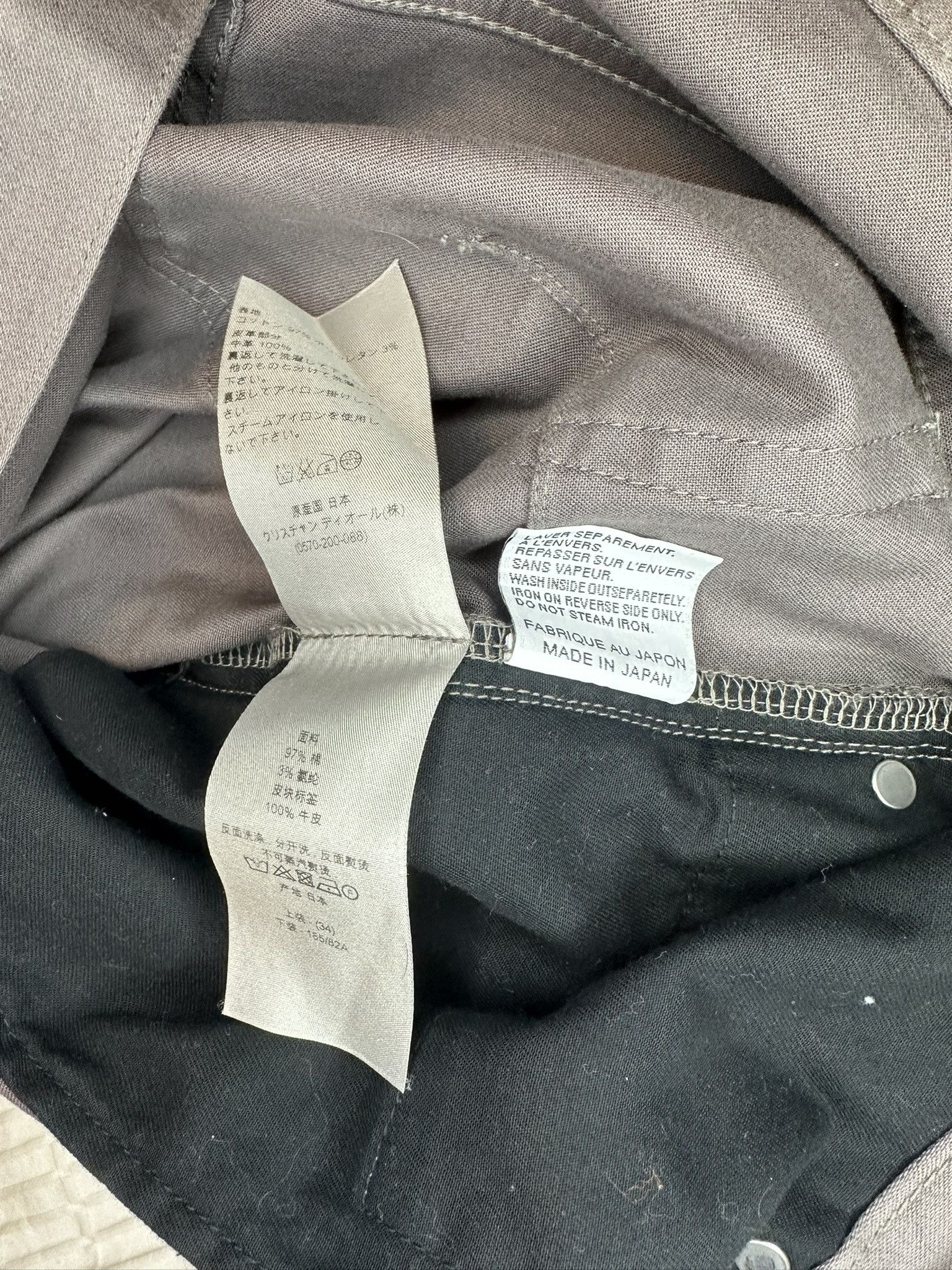 Dior Dior Japan Grey/Purple Twill Pants Size US 34 / EU 50 - 6 Thumbnail