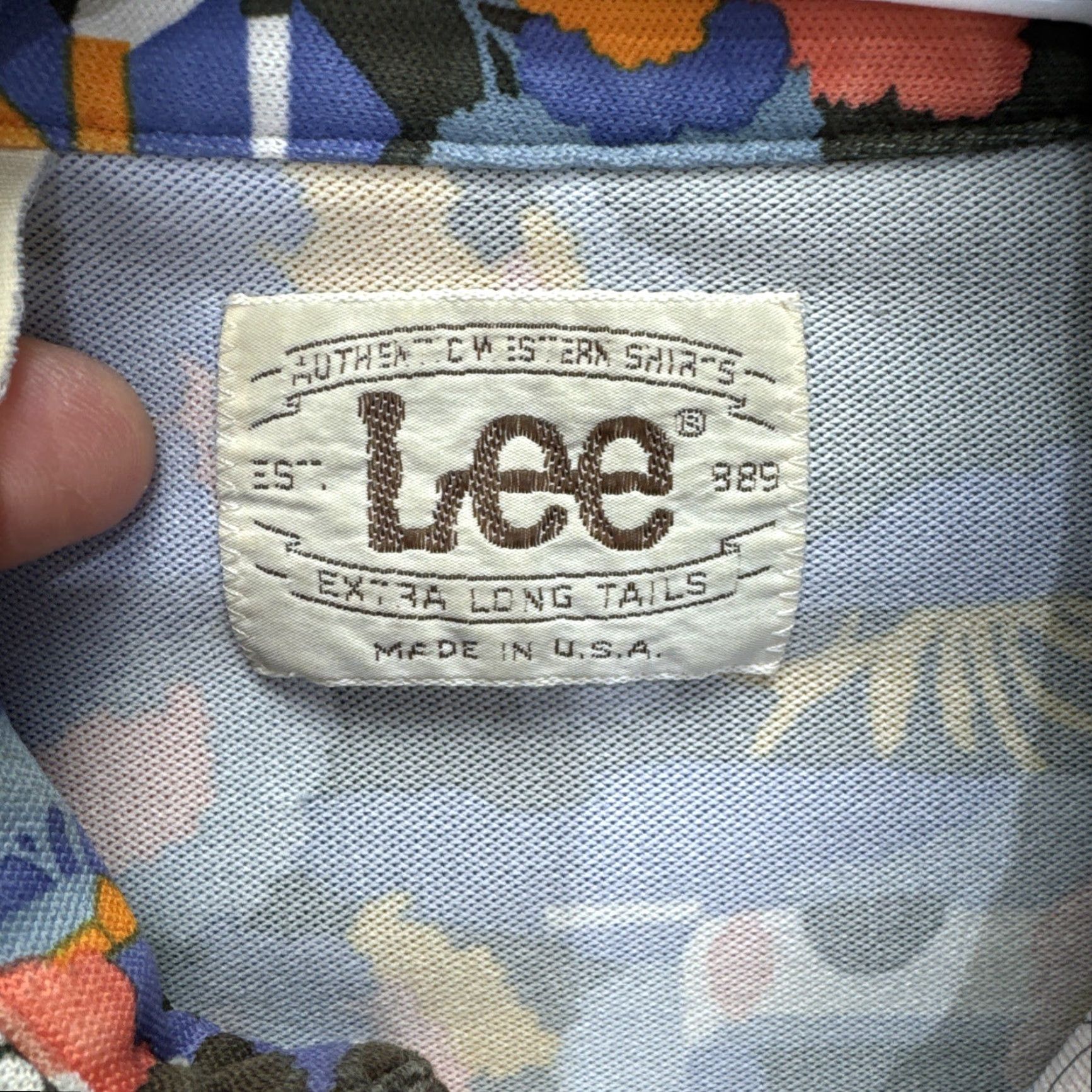 Lee VINTAGE Lee Western Shirt Men M Cowgirl Cowboy Country Graphic Print Long Sleeve Button-Up Fall Winter Spring Summer Size US M / EU 48-50 / 2 - 3 Thumbnail