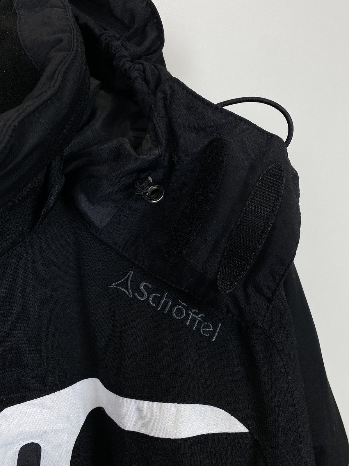 Vintage Schoffel Venturi Full Zip Hooded Ski Jacket Black Coat Top Size US XL / EU 56 / 4 - 3 Thumbnail