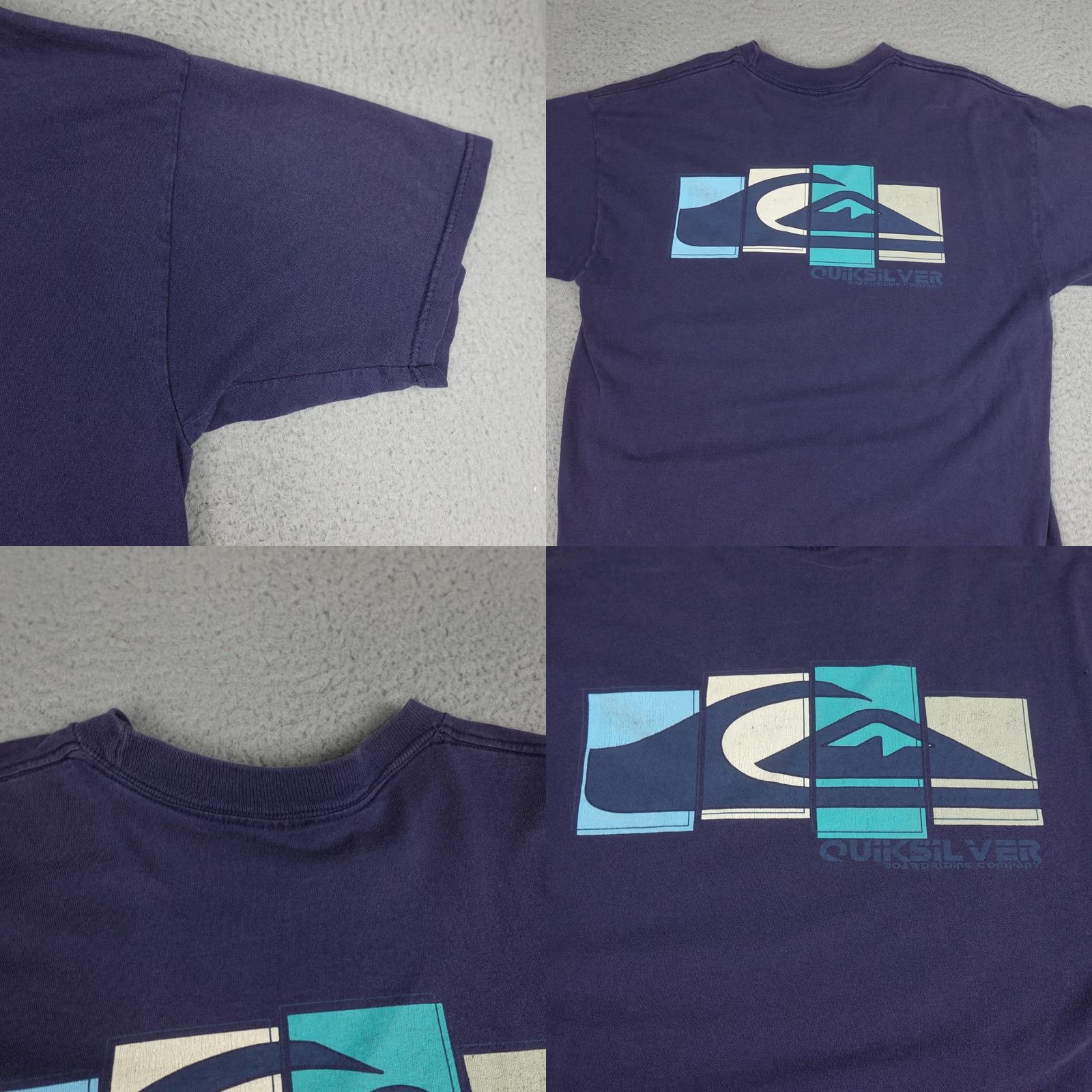 Quiksilver VINTAGE Quiksilver Shirt Mens XL Blue Surf Logo Graphic Tee 90s Made In USA Size US XL / EU 56 / 4 - 8 Thumbnail