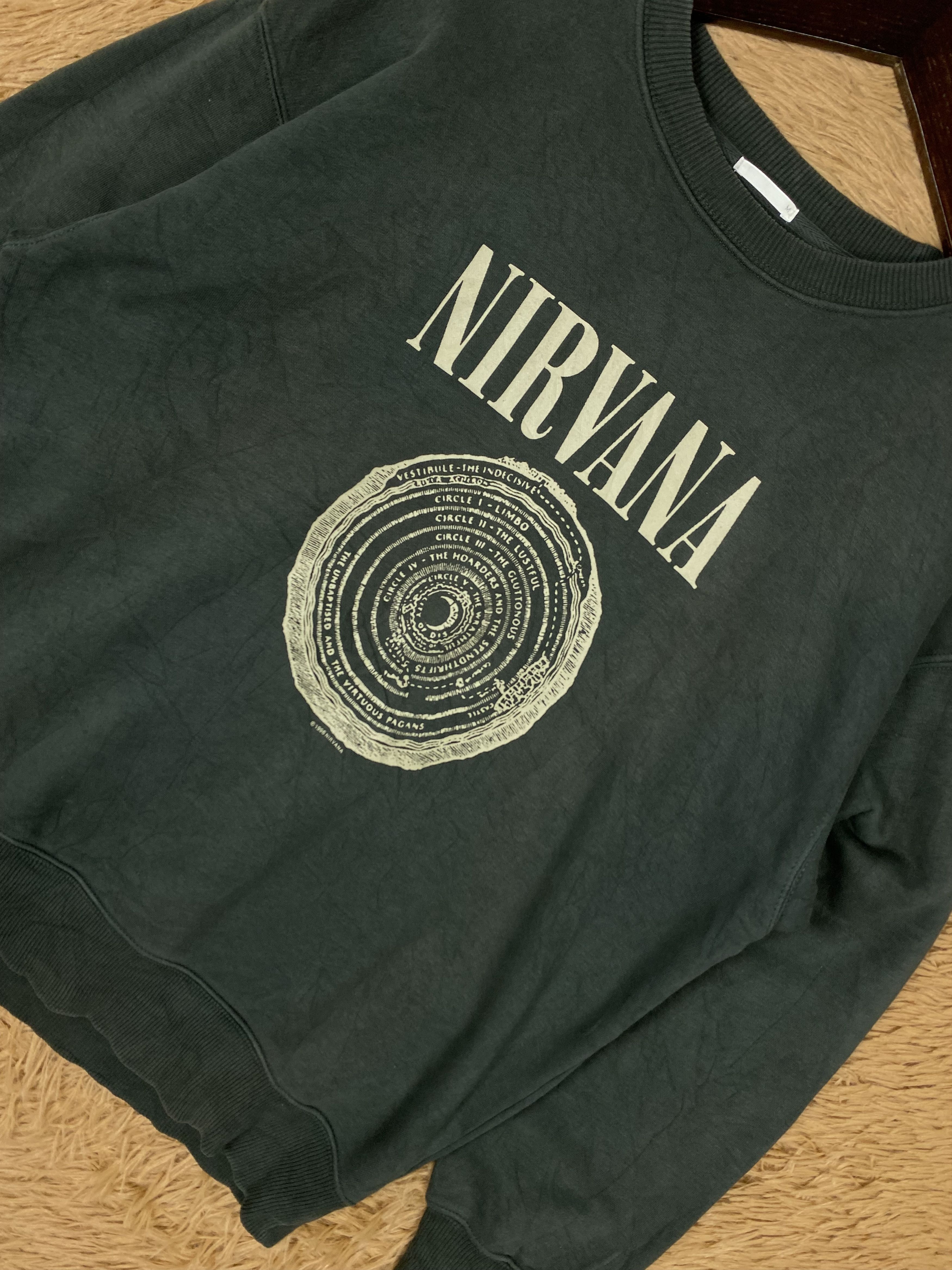 Nirvana Vintage Nirvana Band Tees Sweatshirts PS0316 Size US M / EU 48-50 / 2 - 2 Thumbnail
