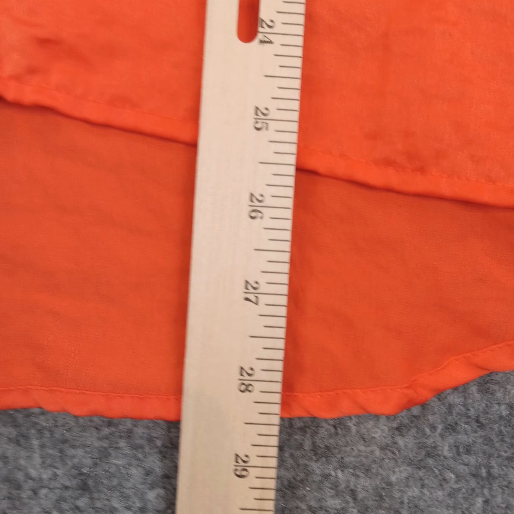 Michael Kors Michael Kors Women's Orange Long Sleeve Button Up Blouse Lightweight Casual Shirt Small Size S / US 4 / IT 40 - 3 Thumbnail