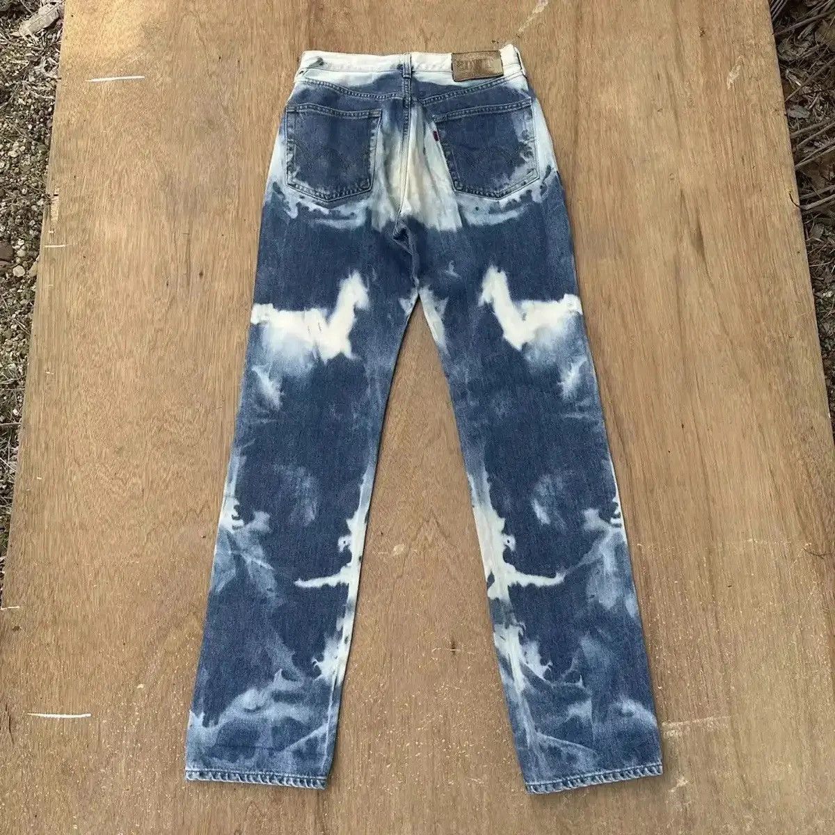 Le Grande Bleu (L.G.B.) STEALS VINTAGE EDWIN JEANS VERY RARE BLEACH ACID WASH DENIM Size US 28 / EU 44 - 13 Thumbnail