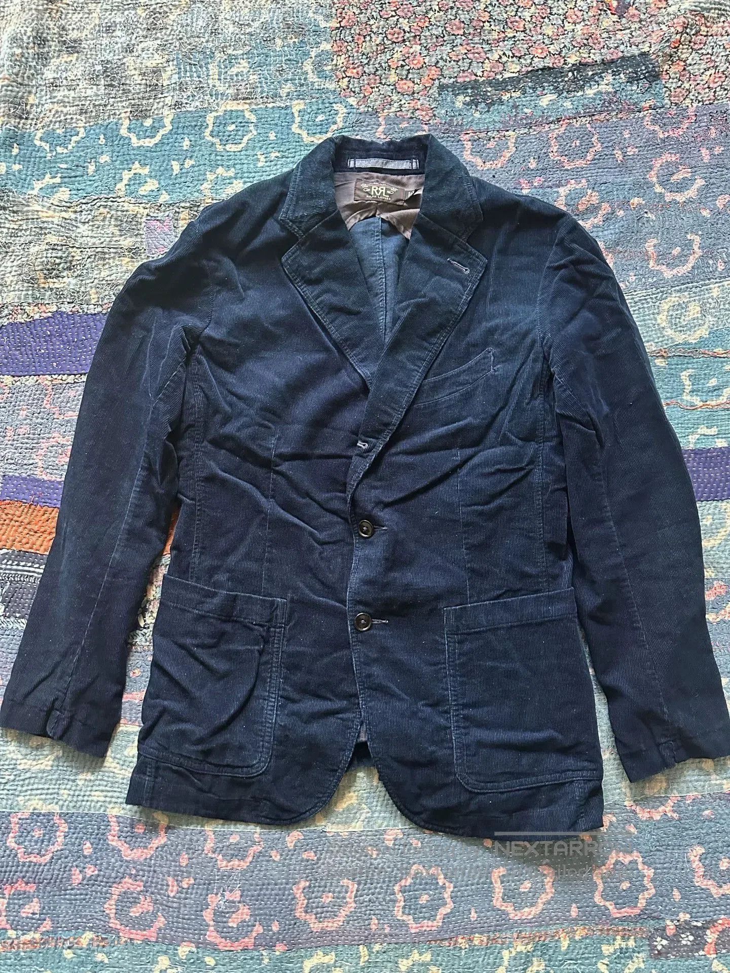 RRL Ralph Lauren RRL Indigo Dyed Corduroy Suit. Size US S / EU 44-46 / 1 - 1 Thumbnail