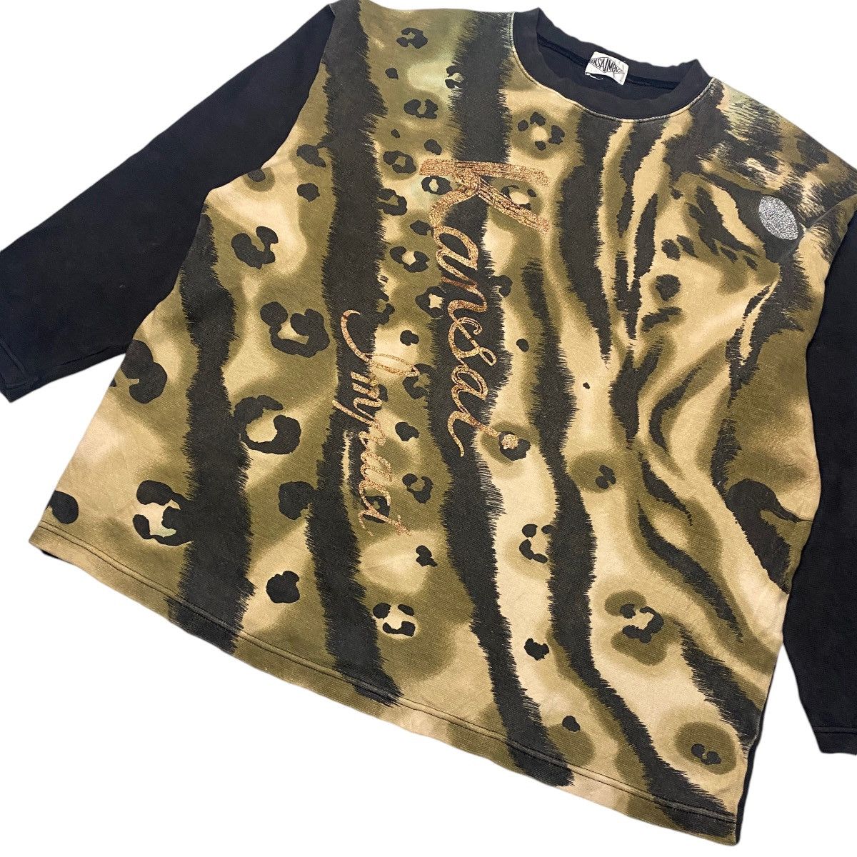 Kansai Yamamoto 2000's Kansai Yanamoto Tiger Face Sweatshiet Size US XXL / EU 58 / 5 - 5 Thumbnail