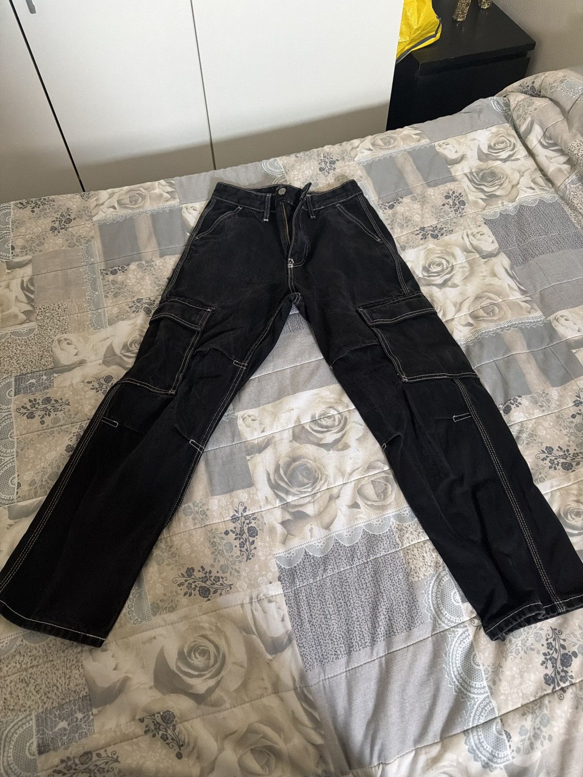 Pull & Bear Black denim pants Size US 26 / EU 42 - 6 Thumbnail