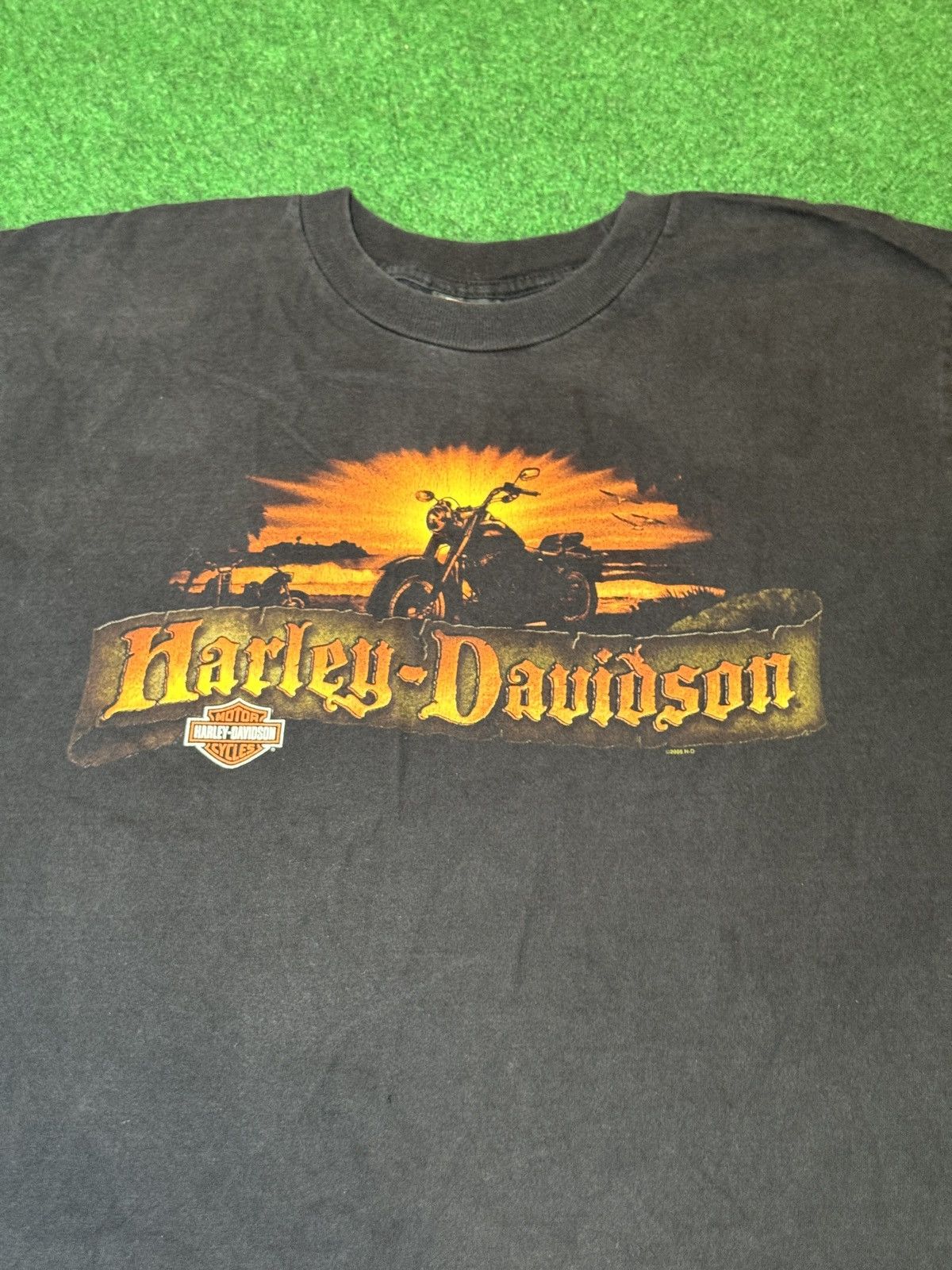 Harley Davidson Y2K Harley Davidson Raleigh North Carolina Biker T Shirt Size US XL / EU 56 / 4 - 2 Thumbnail