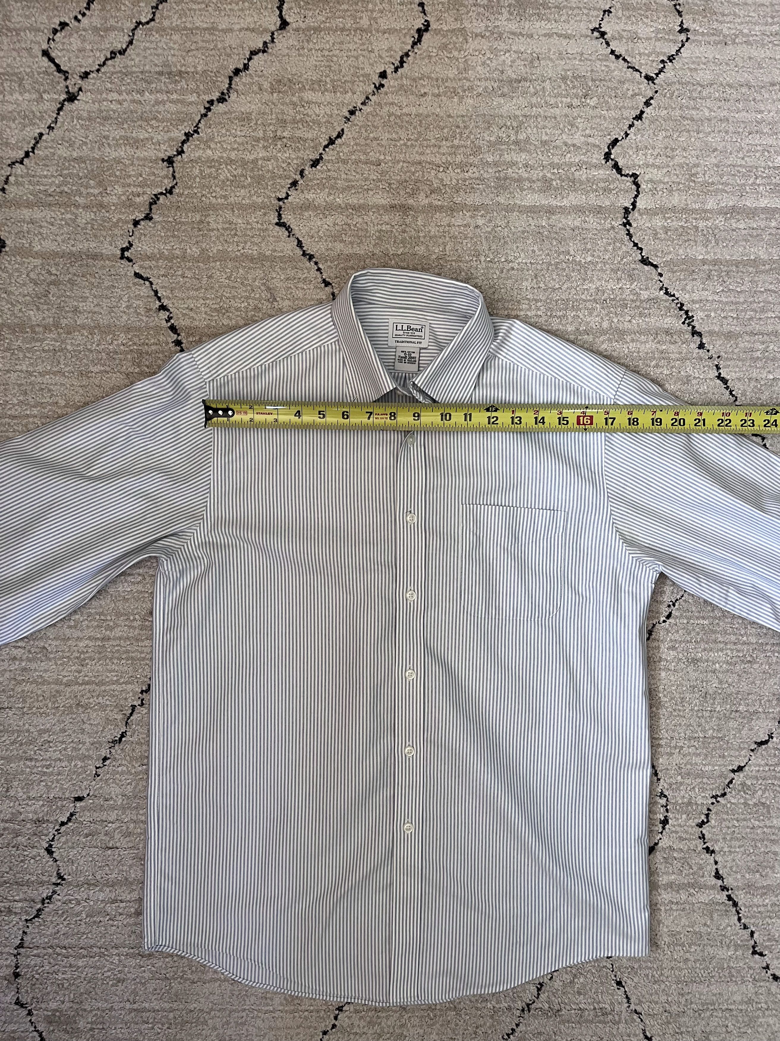 L.L. Bean Vintage LL Bean Striped Dress Shirt Size US M / EU 48-50 / 2 - 6 Thumbnail