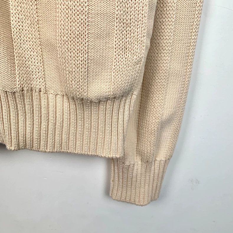 Gucci Gucci Beige striped logo embroidery cotton zipper stand-up Size US M / EU 48-50 / 2 - 5 Thumbnail