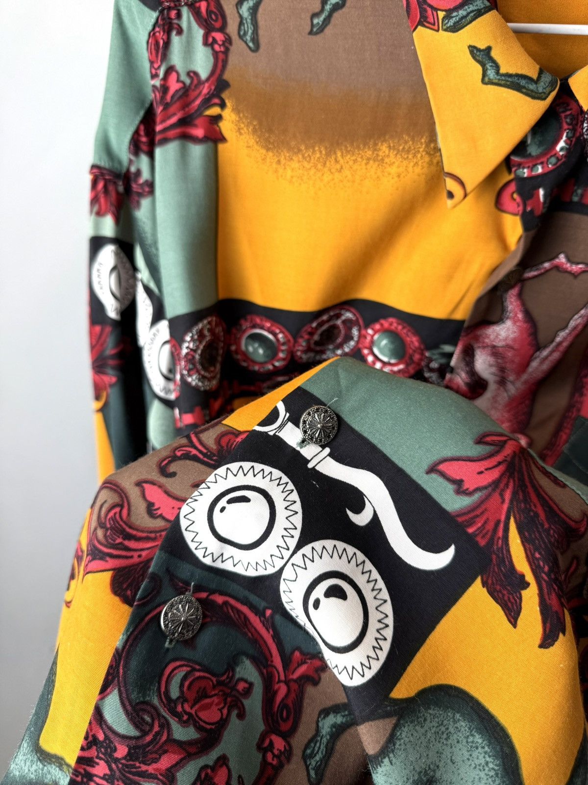 Vintage 90’s Vintage Afters Shirt Company Versace Medusa Style Shirt Size US XL / EU 56 / 4 - 8 Thumbnail