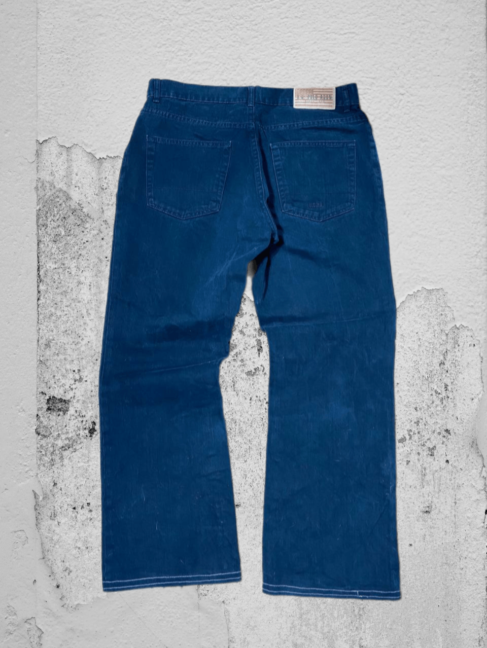 U.S. Polo Assn. Dirty Distressed Crush Faded Y2K baggy jeans pants Size US 30 / EU 46 - 1 Thumbnail