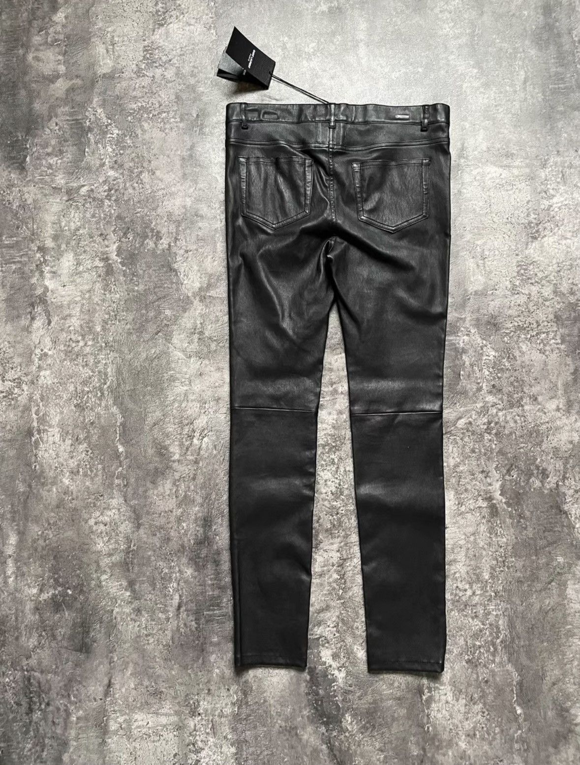 Saint Laurent Paris SAINT LAURENT LEATHER PANTS Size 30" / US 8 / IT 44 - 2 Thumbnail