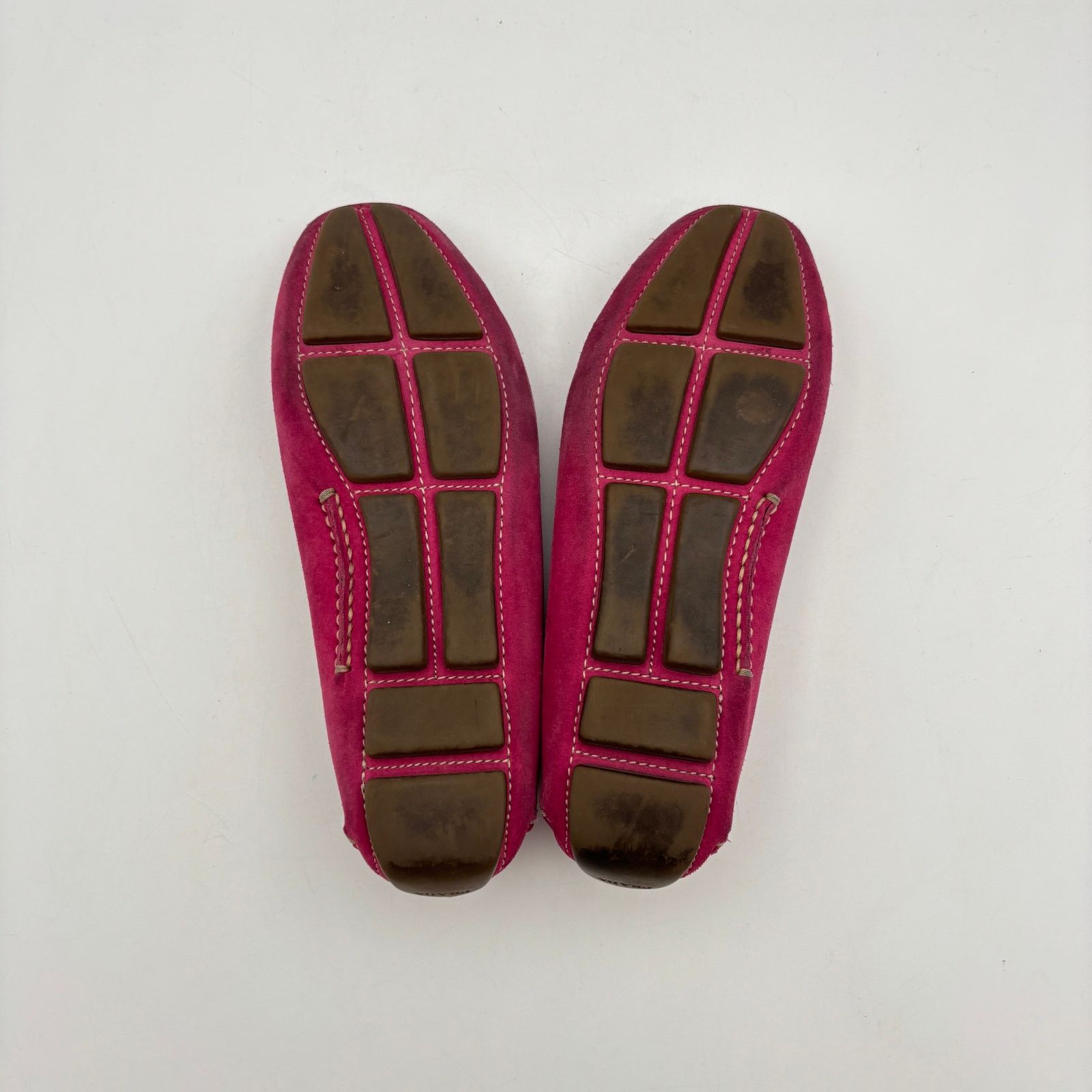 Prada Prada Fuschia Suede Driving Loafers Moccasins Women's 35.5 Size US 5.5 / IT 35.5 - 8 Thumbnail
