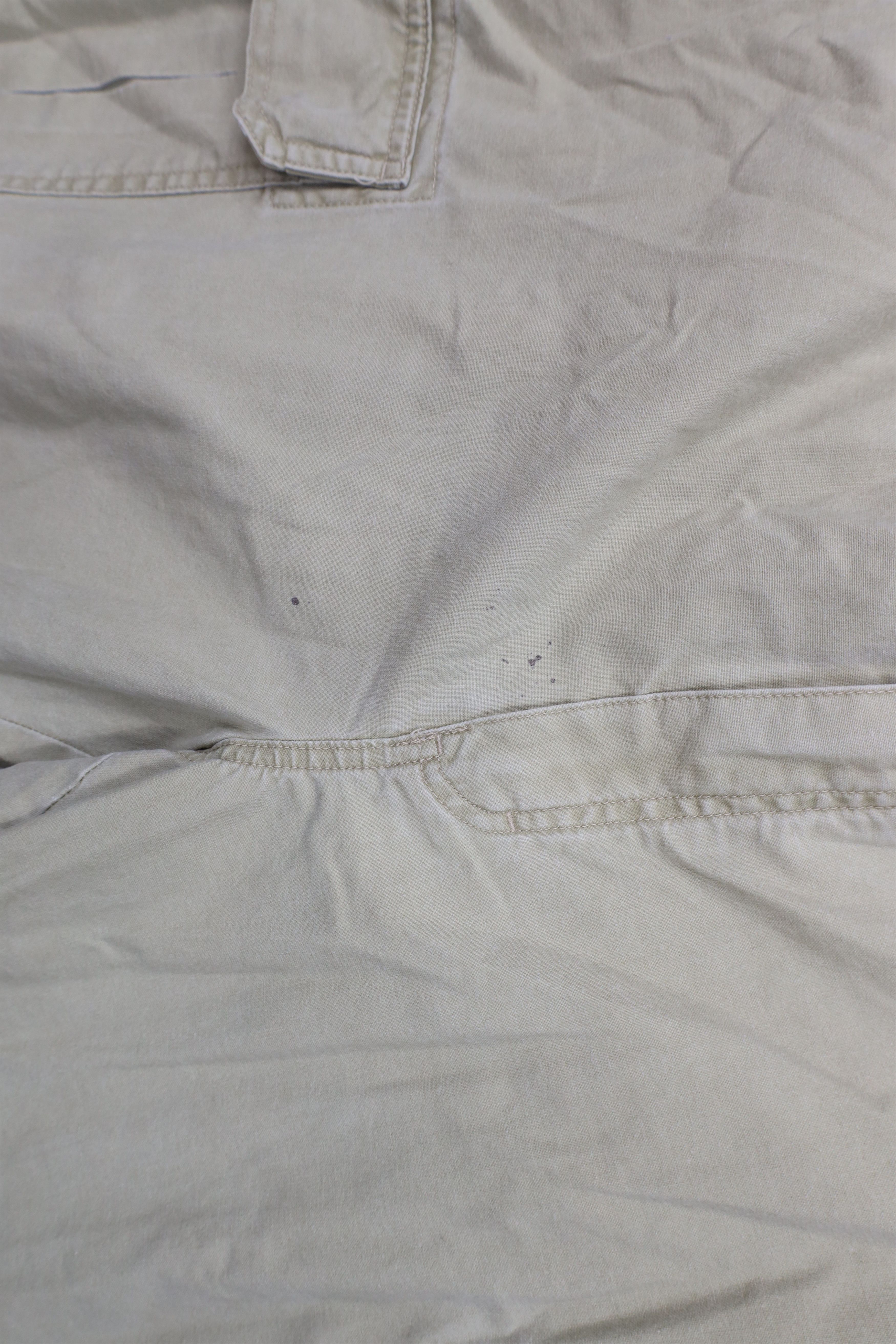 L.L. Bean × Vintage Vintage LL Bean Stonewash Wide Leg Cargo Pants Beige Cotton Size US 37 - 7 Thumbnail