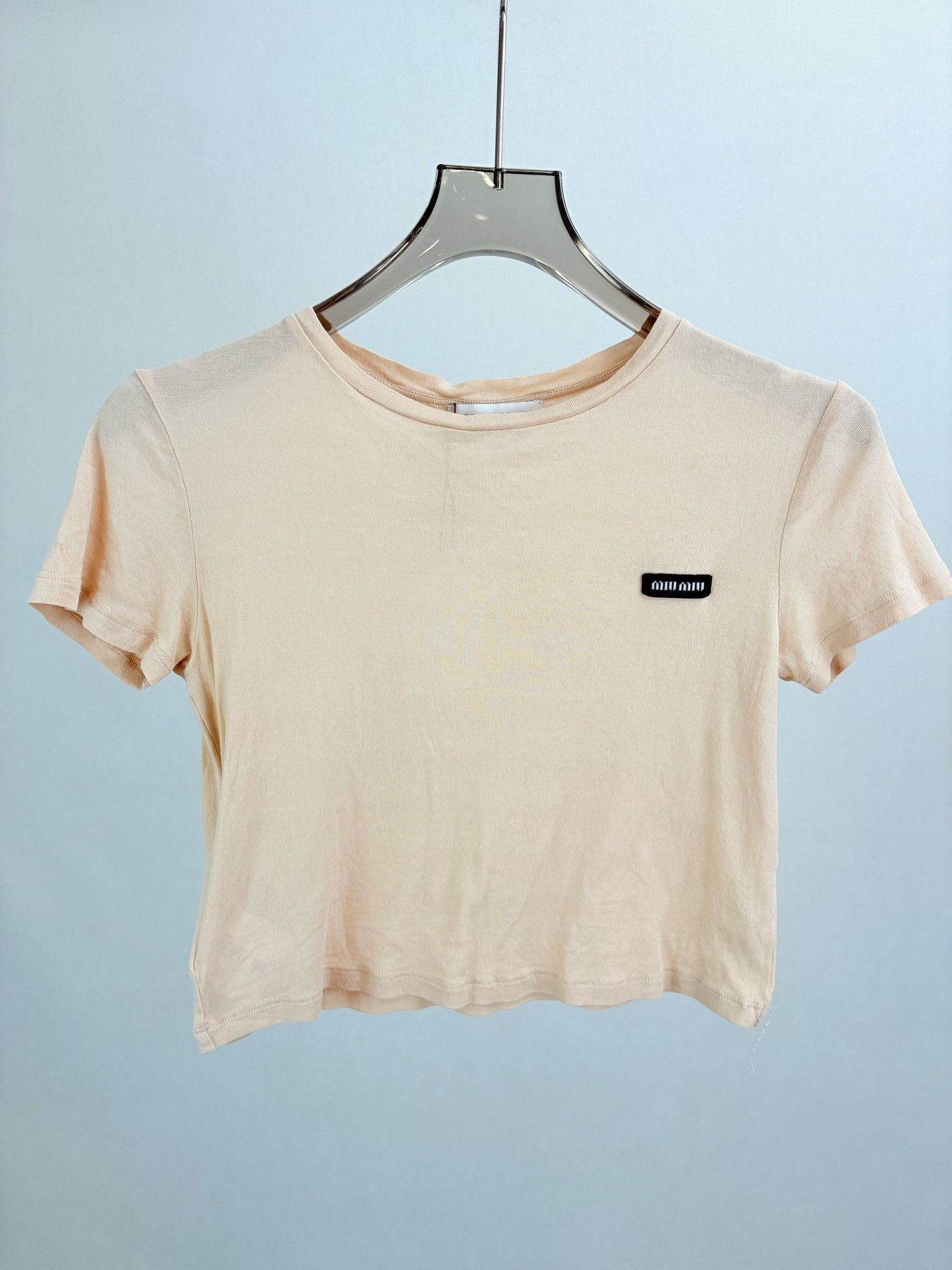 Miu Miu MIUMIU Short-Sleeve Short Top Size XS / US 0-2 / IT 36-38 - 1 Thumbnail