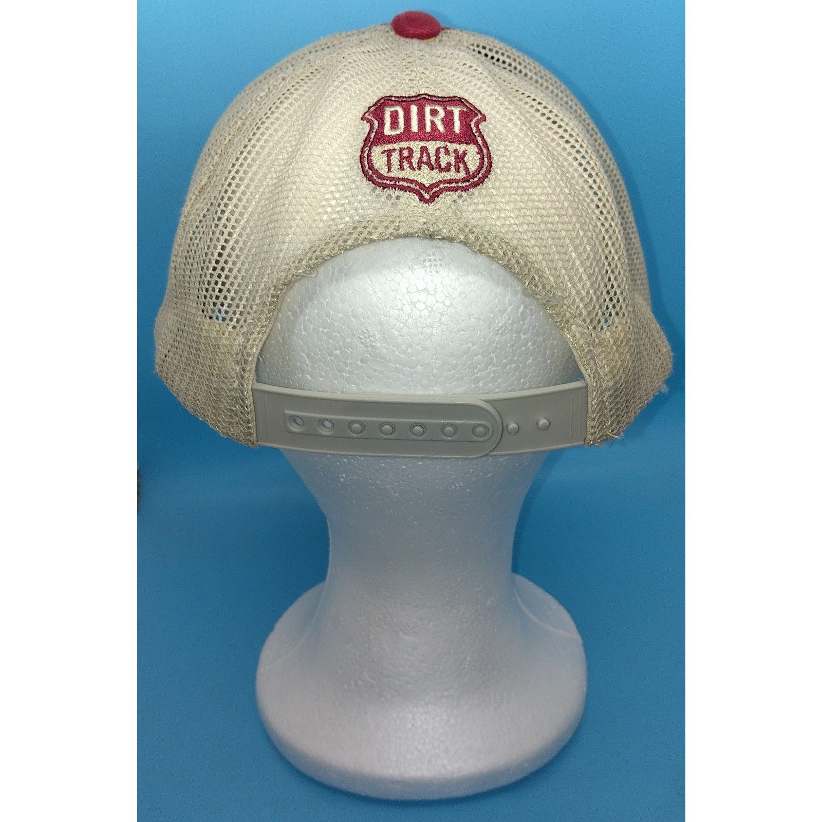 Disney DISNEY CARS Land "Dirt Track" Distressed Red/White Adult Hat Size ONE SIZE - 4 Thumbnail