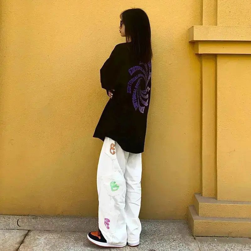 Japanese Brand Retro hip hop streetwear straight pants jeans Size US 32 / EU 48 - 4 Thumbnail
