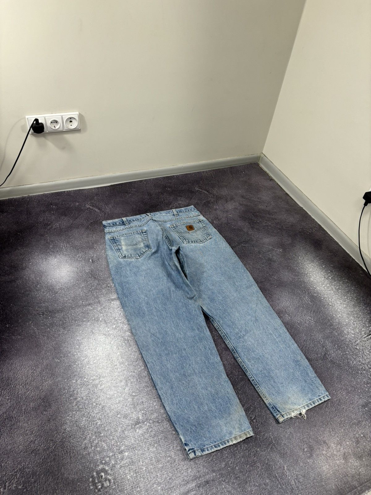 Carhartt Vintage Carhartt Relaxed Fit Blue Work Denim Hype Jeans Size US 38 / EU 54 - 3 Thumbnail