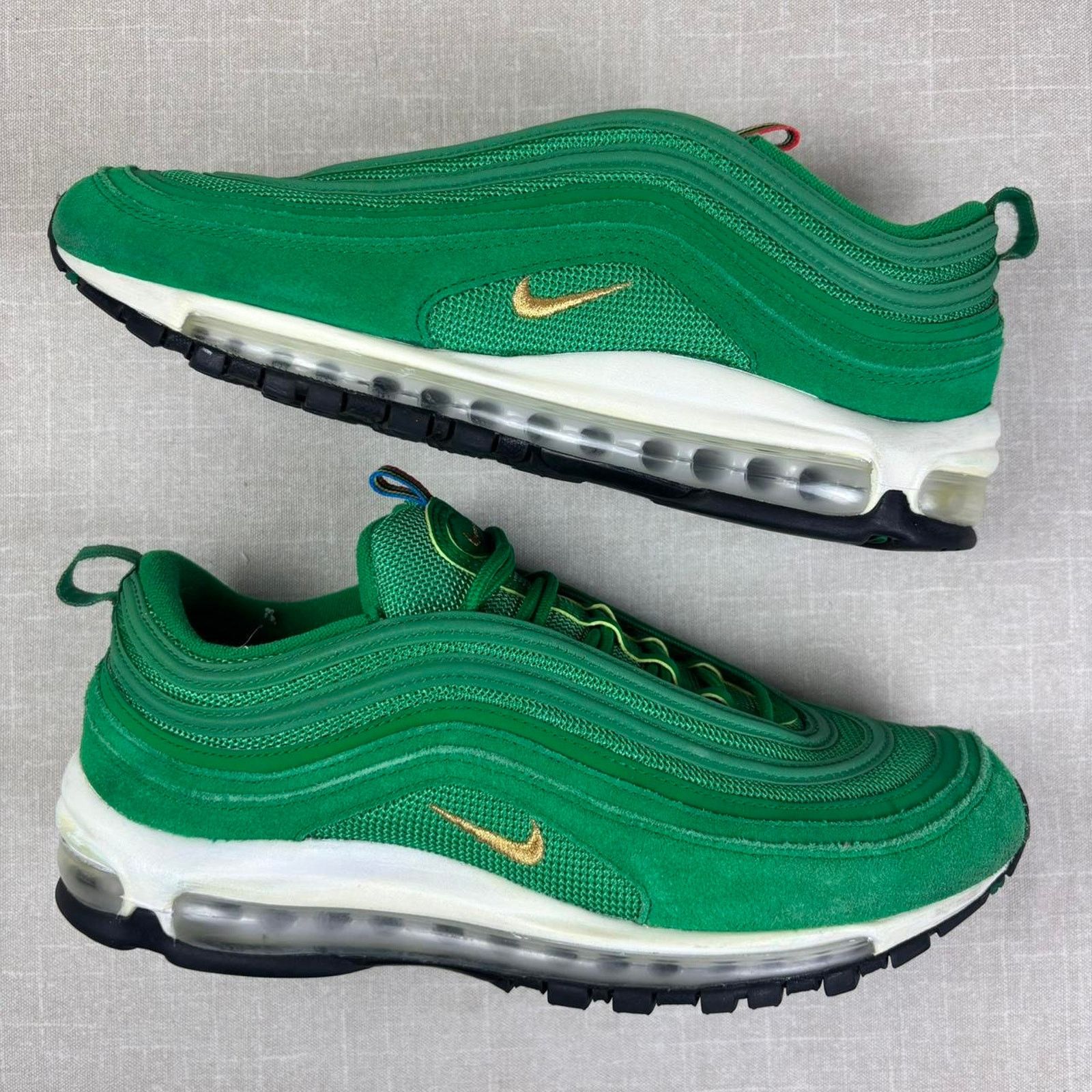 Nike 🍀 2020 Nike Air Max 97 “Lucky Green” 10M Size US 10 / EU 43 - 2 Thumbnail