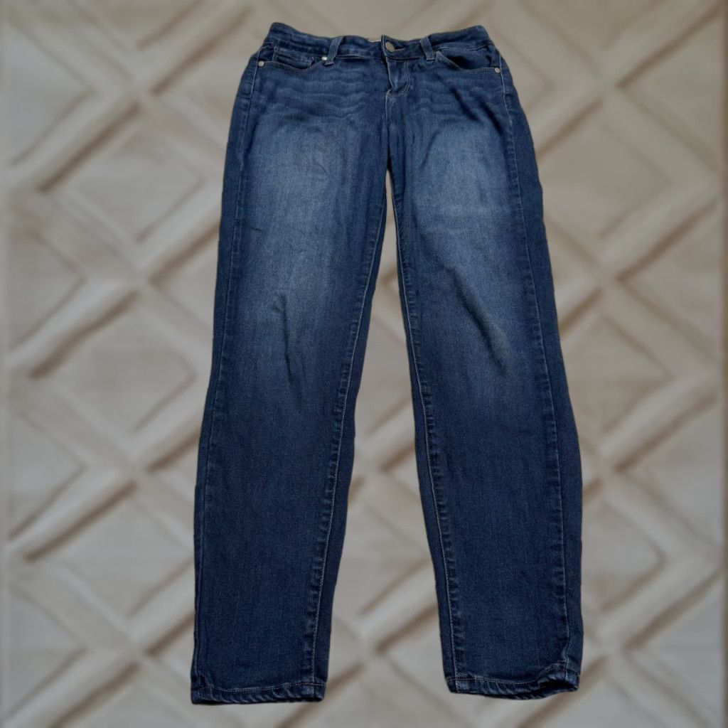 Paige VINTAGE Paige Verdugo Skinny Jeans Womens 26 Blue Dark Wash Mid Rise Denim 28in Inseam Streetwear Size 26" / US 2 / IT 38 - 1 Thumbnail