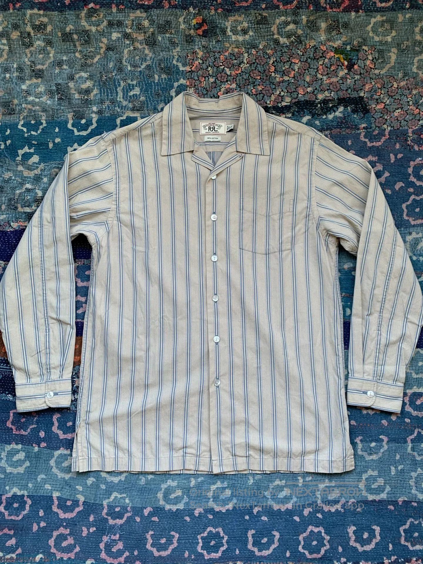RRL Ralph Lauren RRL Striped Cotton Shirt. Size US S / EU 44-46 / 1 - 2 Thumbnail