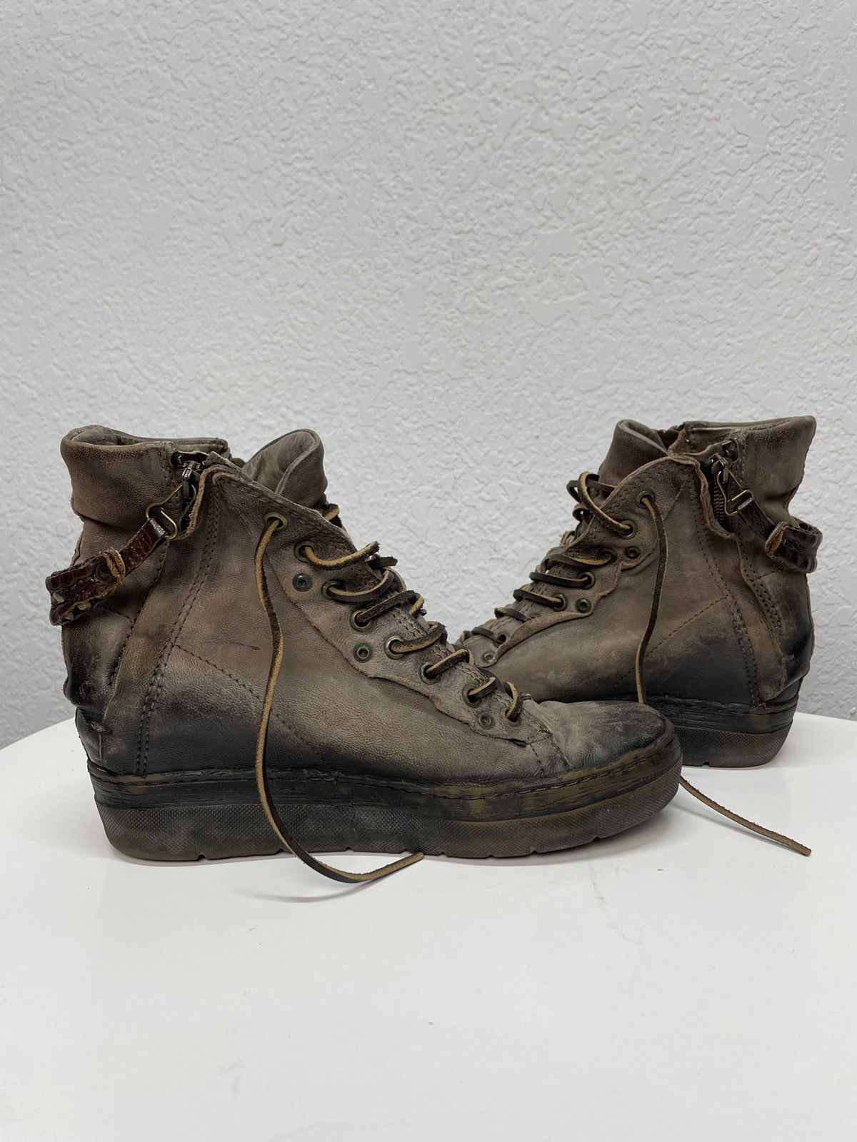 A.S.98 Vintage AS98 Buckle Biker Boots Rick Owens Style Airstep Size US 8 / IT 38 - 6 Thumbnail