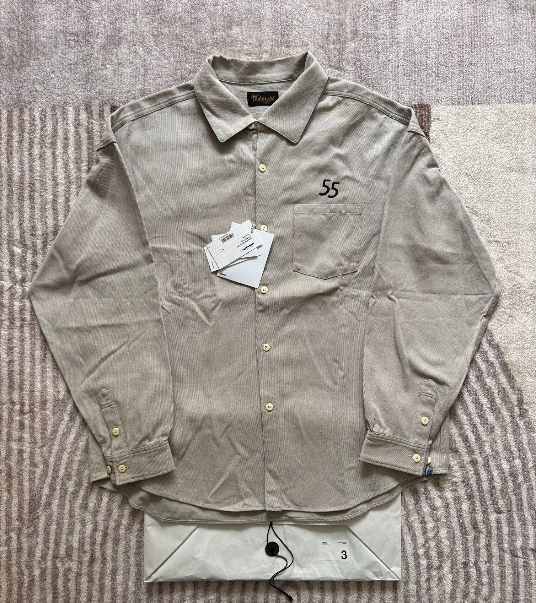 Visvim VISVIM 25SS PLAMER L/S Moto Clb Limited ivory 3size Size US L / EU 52-54 / 3 - 1 Thumbnail
