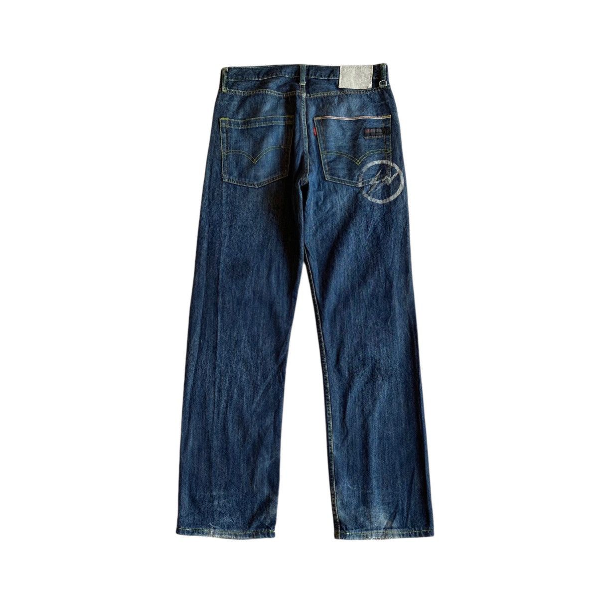 Fragment Design × Japanese Brand × Levi's Levi's x Fragment Design Patchwork Denim Pants Size US 33 - 2 Thumbnail