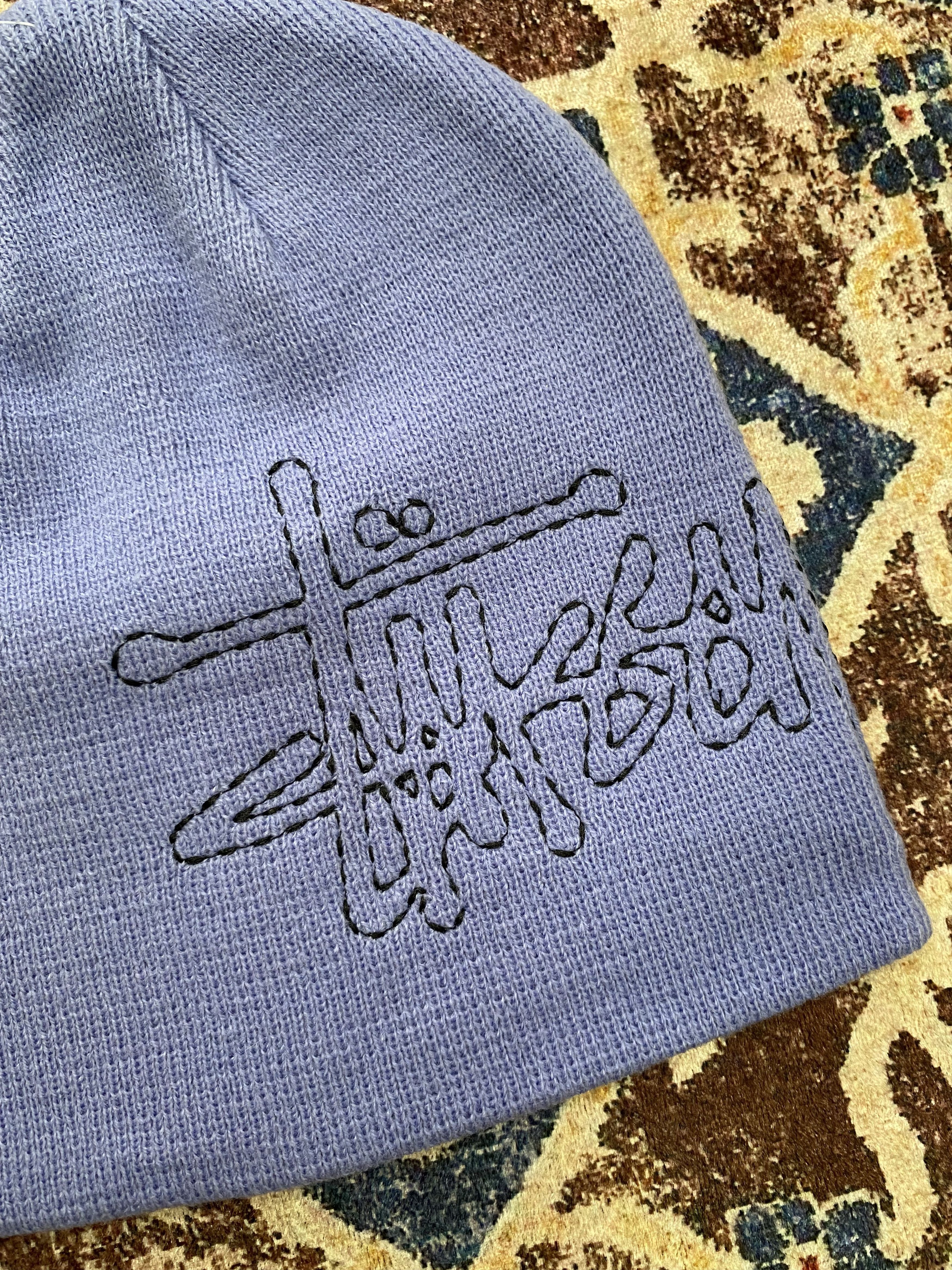 Stussy Stussy Stitch Basic Logo Skull Cap - Periwinkle Size ONE SIZE - 2 Thumbnail