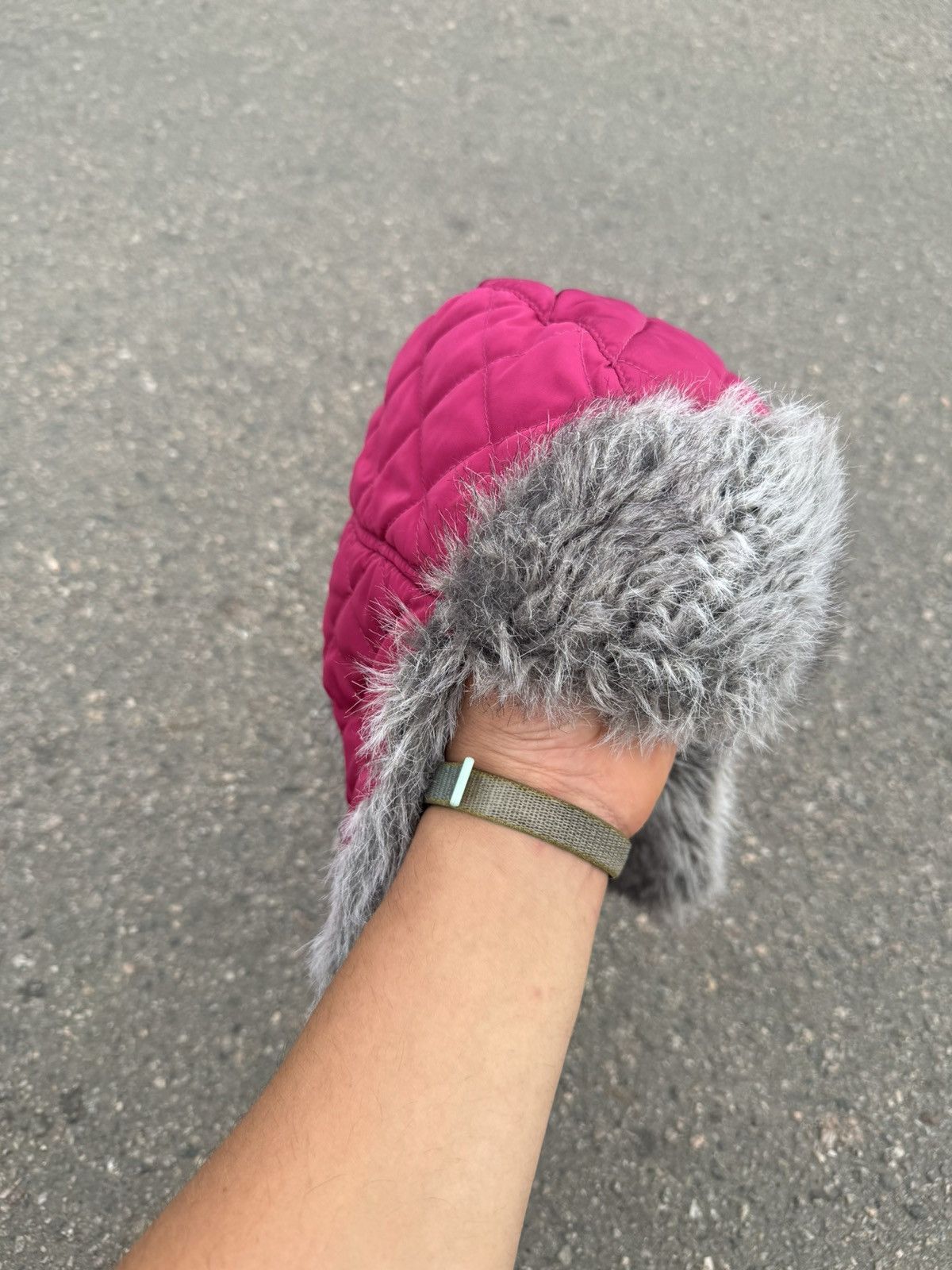 Hysteric Glamour × Vintage Vintage y2k Japanese Pink Ushanka Active Opium Fur Size ONE SIZE - 3 Thumbnail