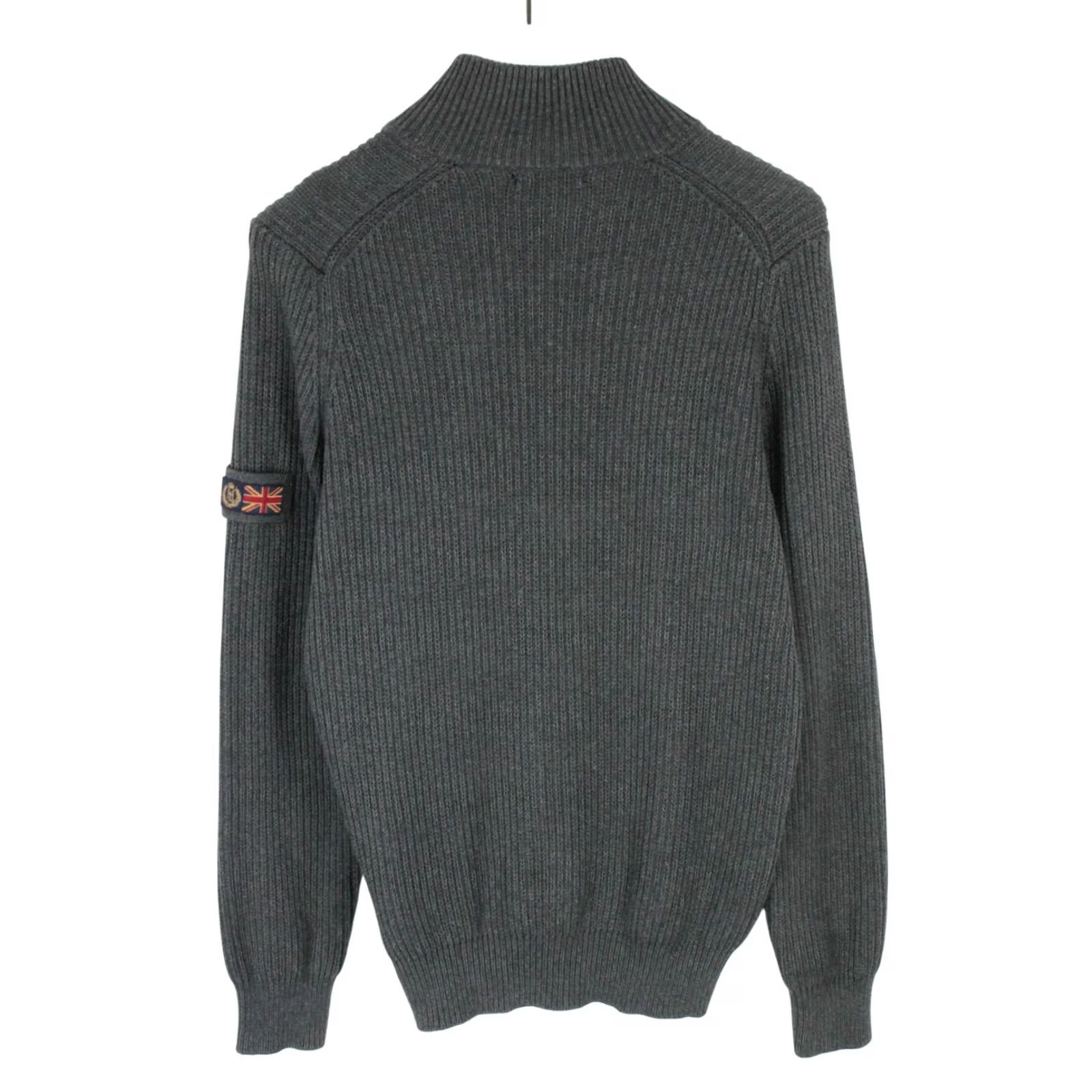 Henri Lloyd HENRI LLOYD Jumper Cardigan Men's MEDIUM Grey High Neck Buttoned Knit Jumper Mens Size US M / EU 48-50 / 2 - 2 Thumbnail