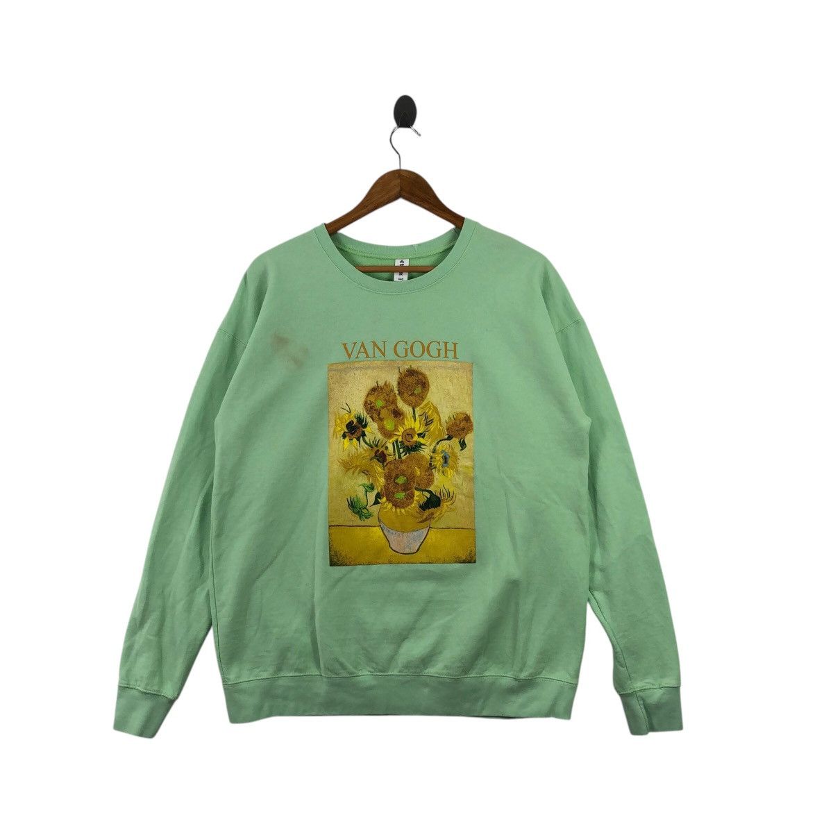 Vintage Vintage VINCENT VAN GOGH Flower Art Sweatshirt Size US L / EU 52-54 / 3 - 1 Thumbnail