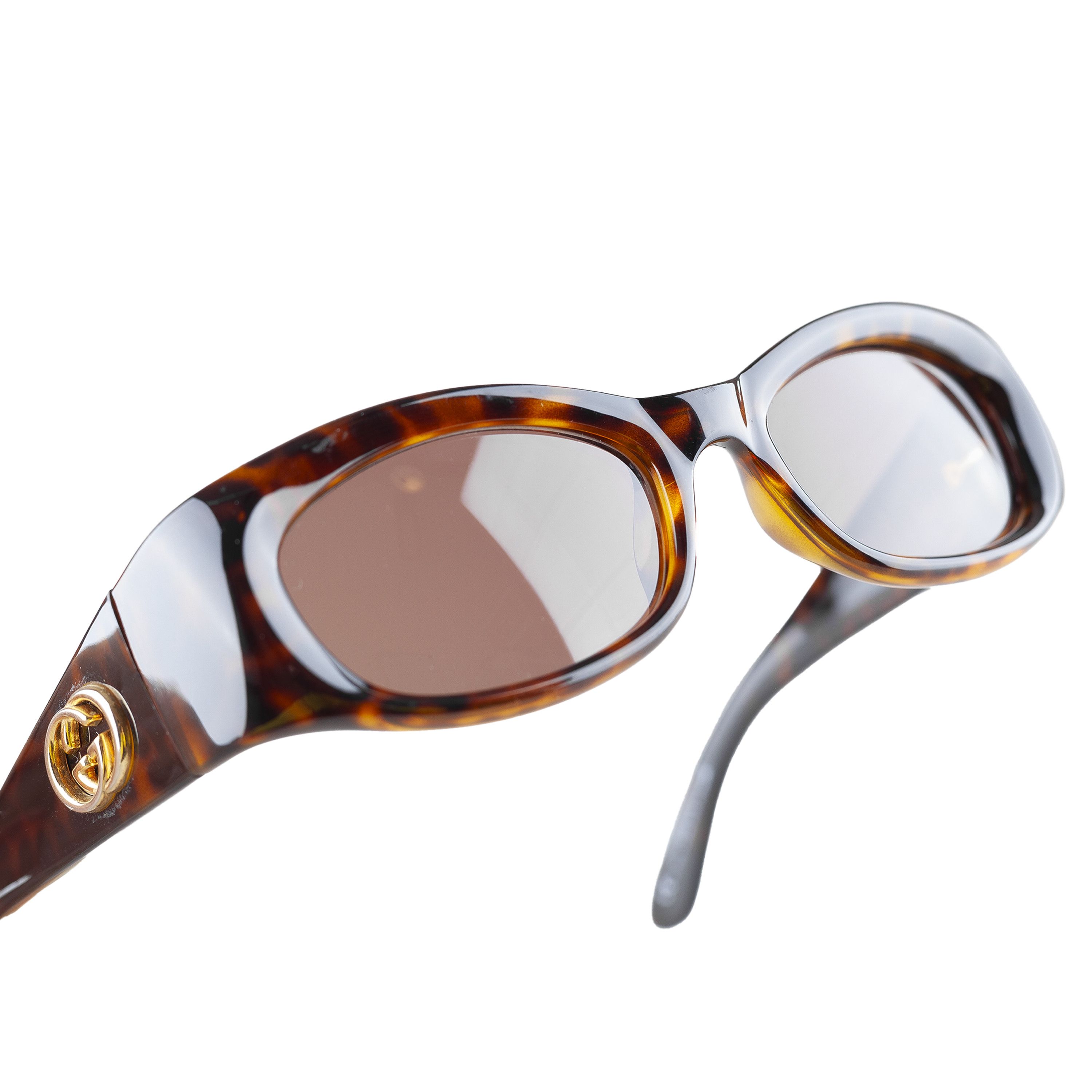 Gucci Gucci GG 2968/S AX5SB Tortoise Brown Oval Sunglasses Size ONE SIZE - 5 Thumbnail
