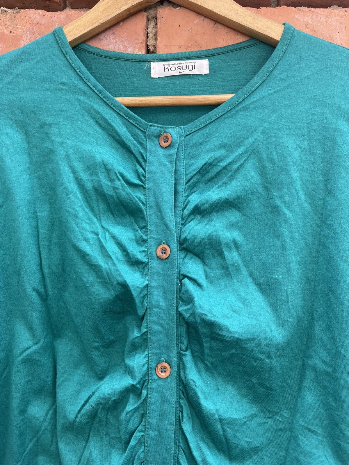Japanese Brand Vintage Kosugi Cardigan Size L / US 10 / IT 46 - 2 Thumbnail