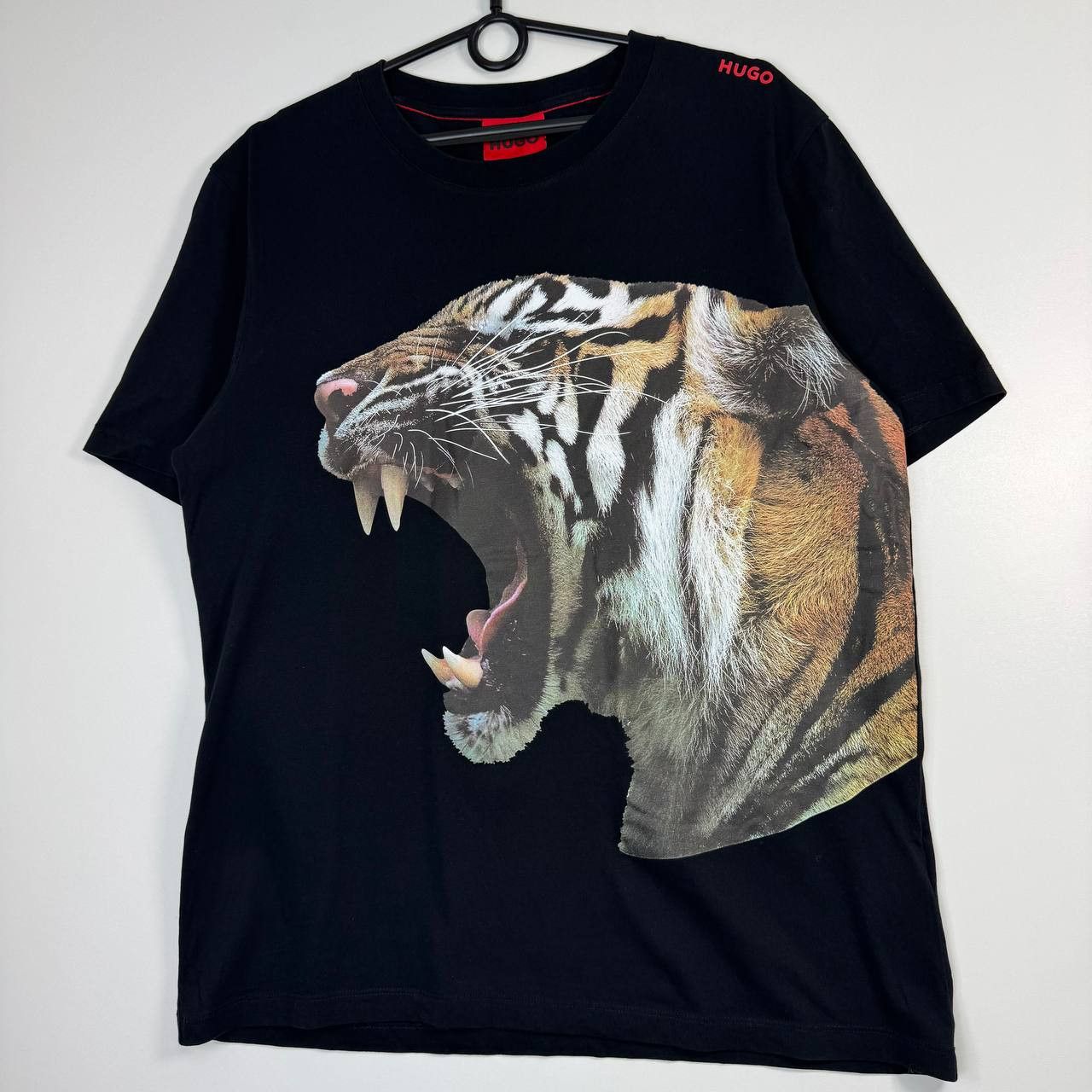 Hugo Hugo Tiger Graphic T-Shirt Black Mens Size L Size US L / EU 52-54 / 3 - 1 Thumbnail