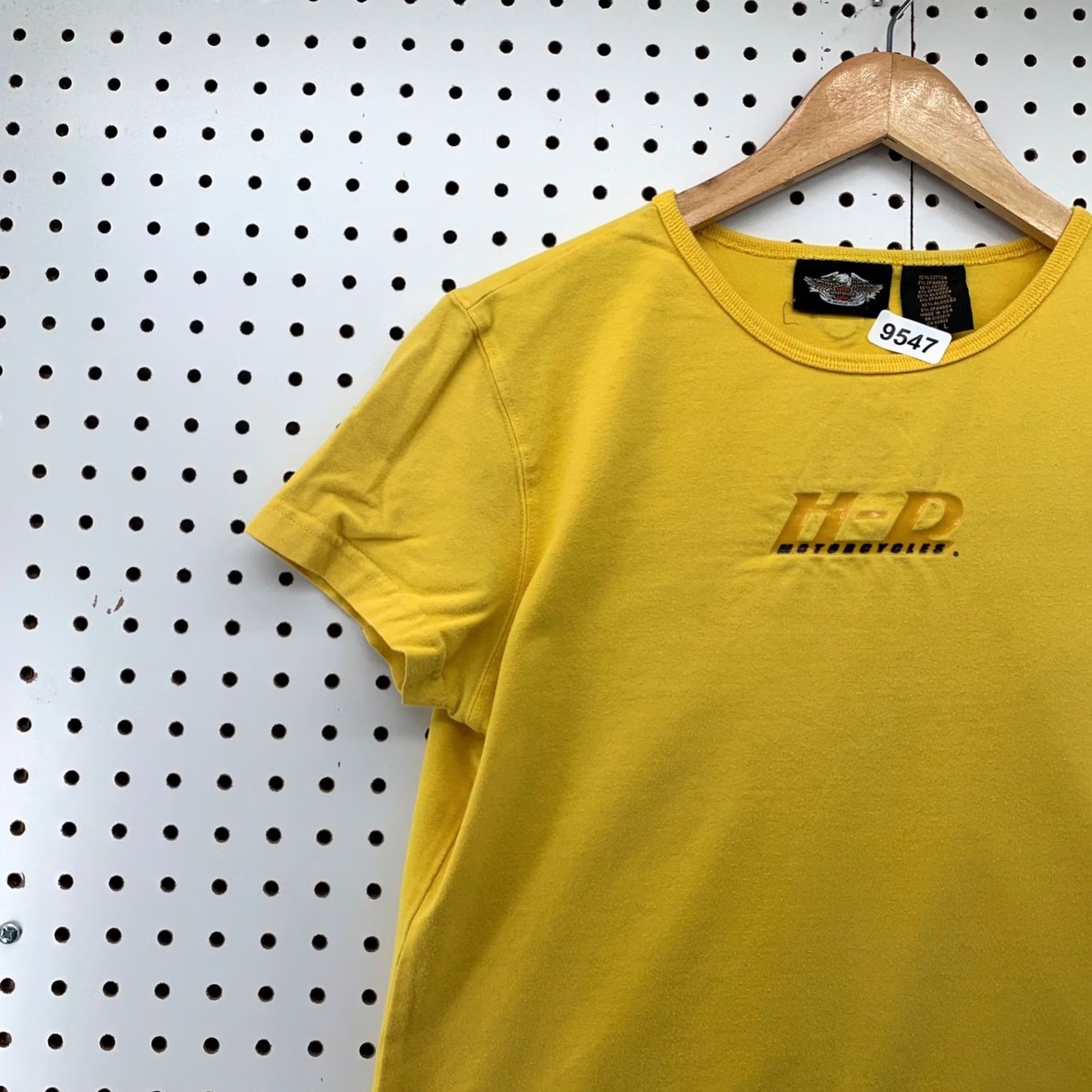 Harley Davidson VINTAGE Harley-Davidson Shirt Womens Large Yellow Embroidered USA T-Shirt Size L / US 10 / IT 46 - 3 Thumbnail