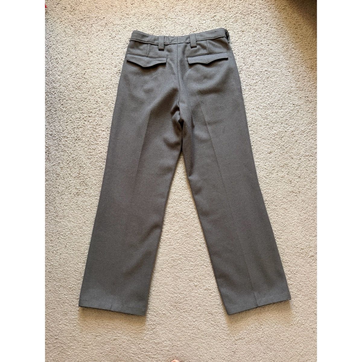 Vintage VINTAGE PLEATED GERMAN WOOL PANTS Size US 30 / EU 46 - 2 Thumbnail