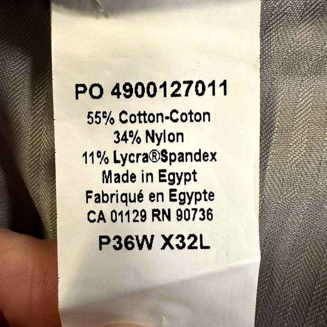 Ralph Lauren Ralph Lauren Dress Pants Mens 36X32 Grey Classic Stretch NEW Size US 36 / EU 52 - 5 Thumbnail