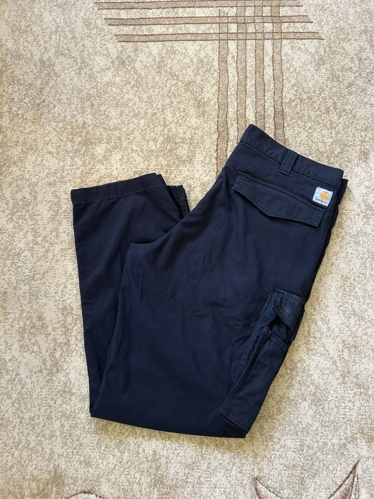 Pre-owned Carhartt X Vintage Carhartt Tactical Black Cargo Pants