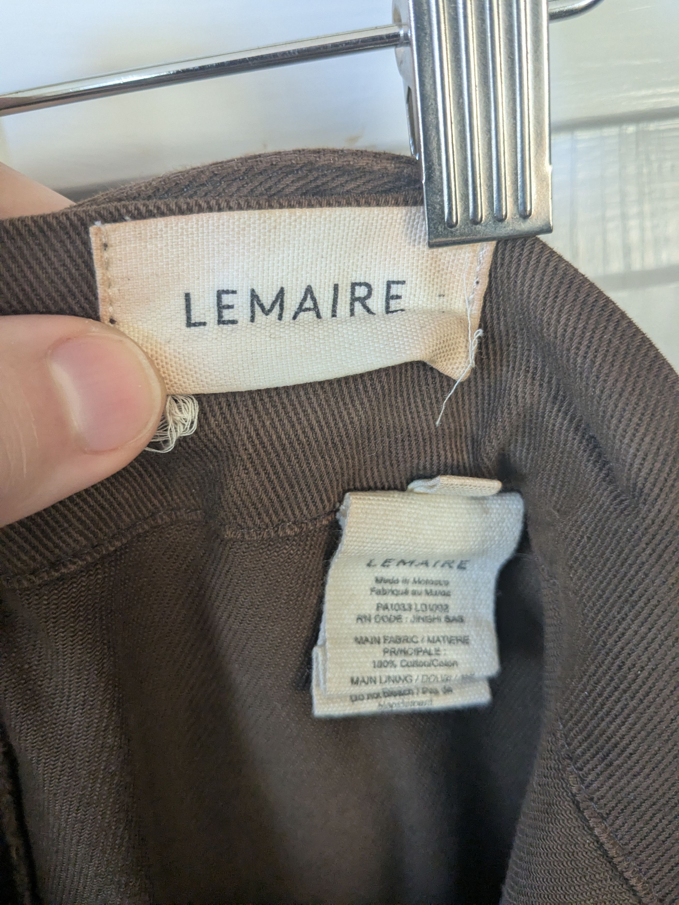 Lemaire Lemaire drawstring judo trousers in brown Size US 34 / EU 50 - 7 Thumbnail