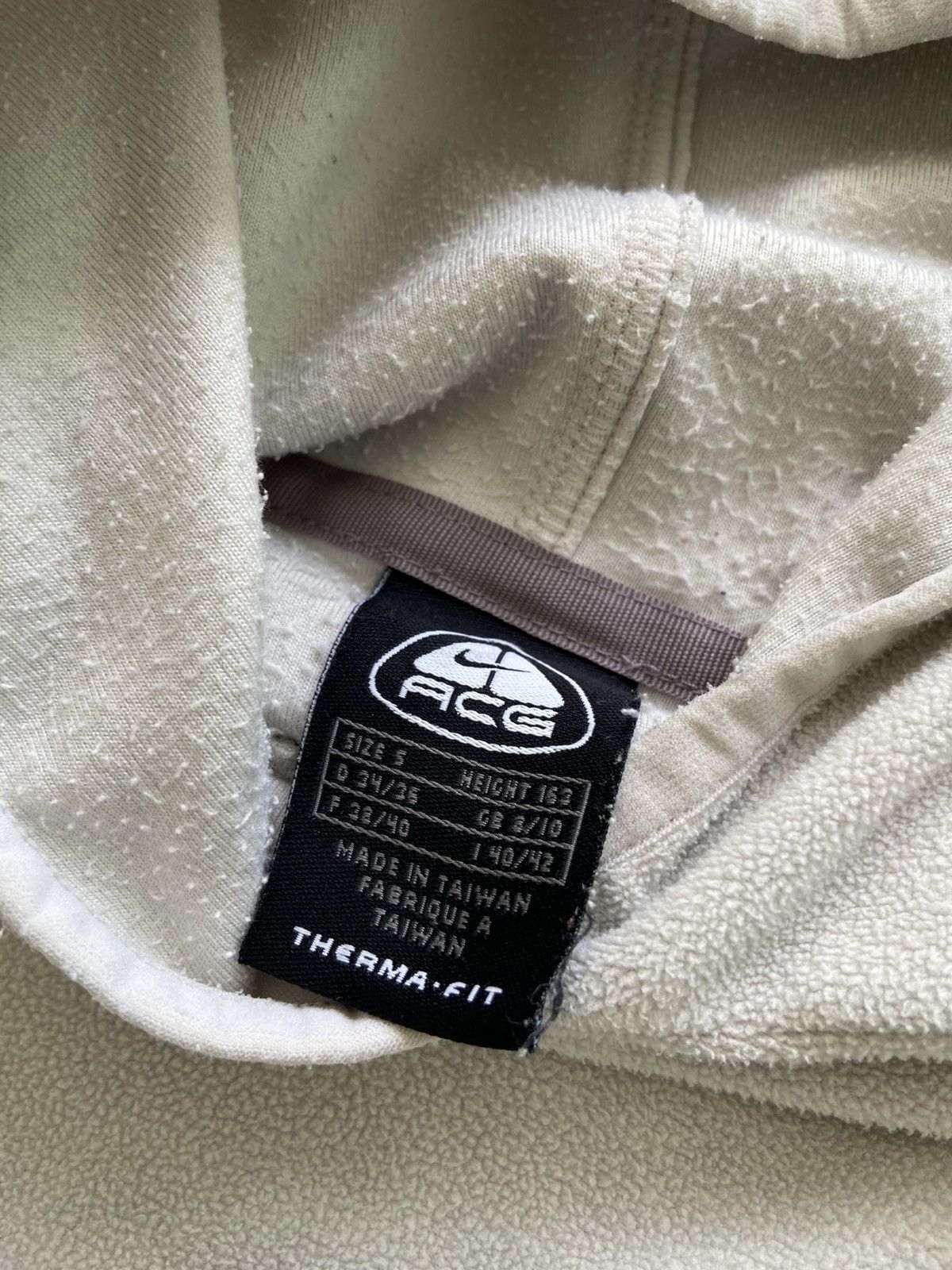Nike × Nike ACG × Vintage Vintage Nike acg fleece hoodie Streetwear casual rare Nike S Size S / US 4 / IT 40 - 5 Thumbnail
