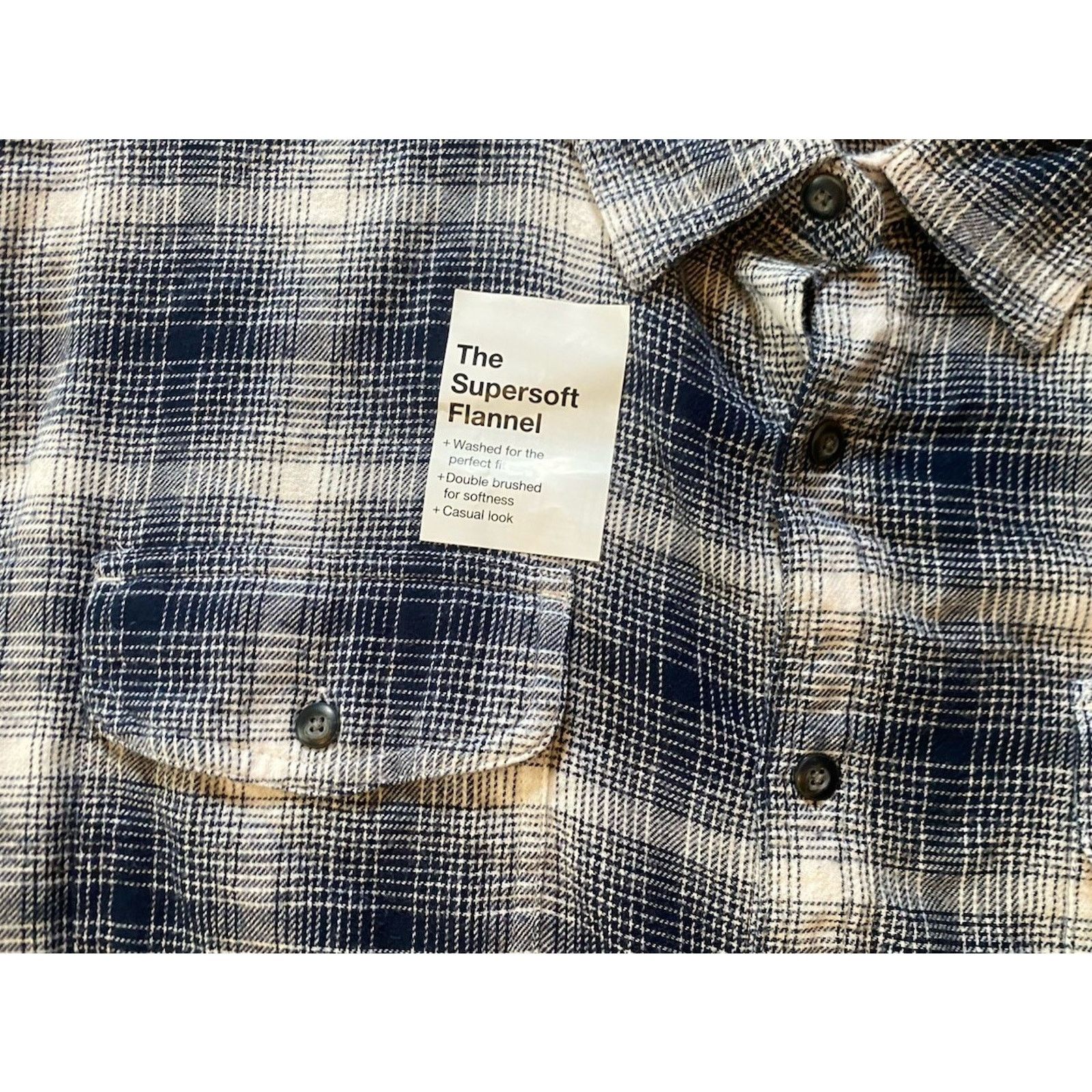 Sonoma NWT Sonoma Supersoft Flannel Button Up Shirt Men’s 4XB $40 Size US XXL / EU 58 / 5 - 4 Thumbnail