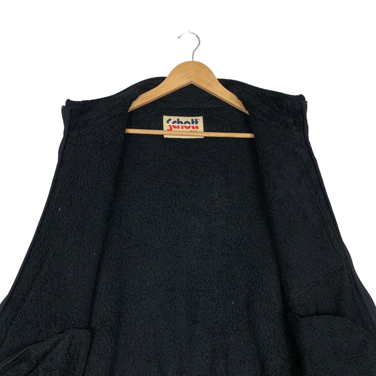 Schott SCHOTT NYC Deep Pile Black Fleece Jacket #1045-C47 Size US L / EU 52-54 / 3 - 12 Thumbnail