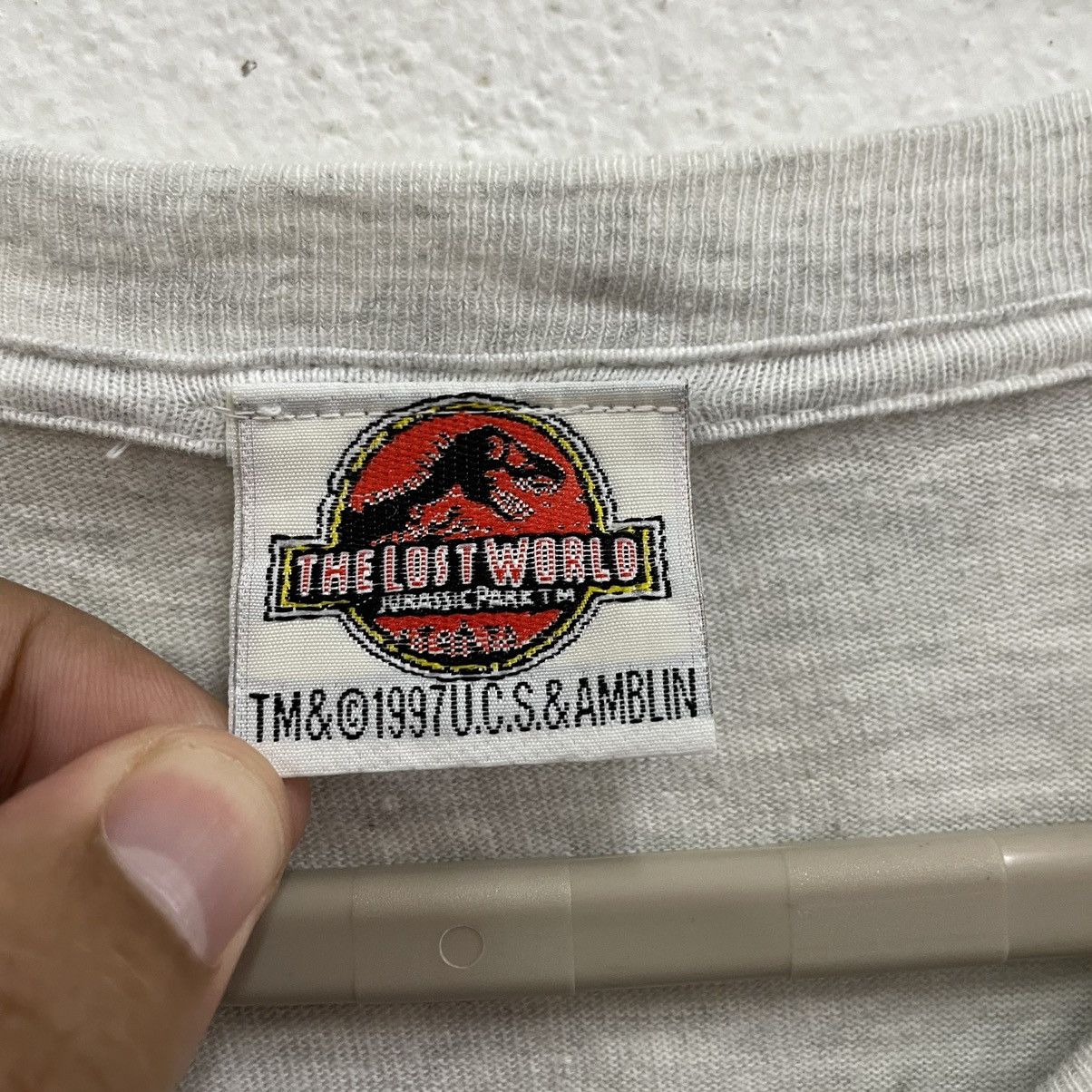 Vintage 🔥Vintage 1997 Jurassic Park Pre Historic Promo Movie Tee Size US XL / EU 56 / 4 - 6 Thumbnail