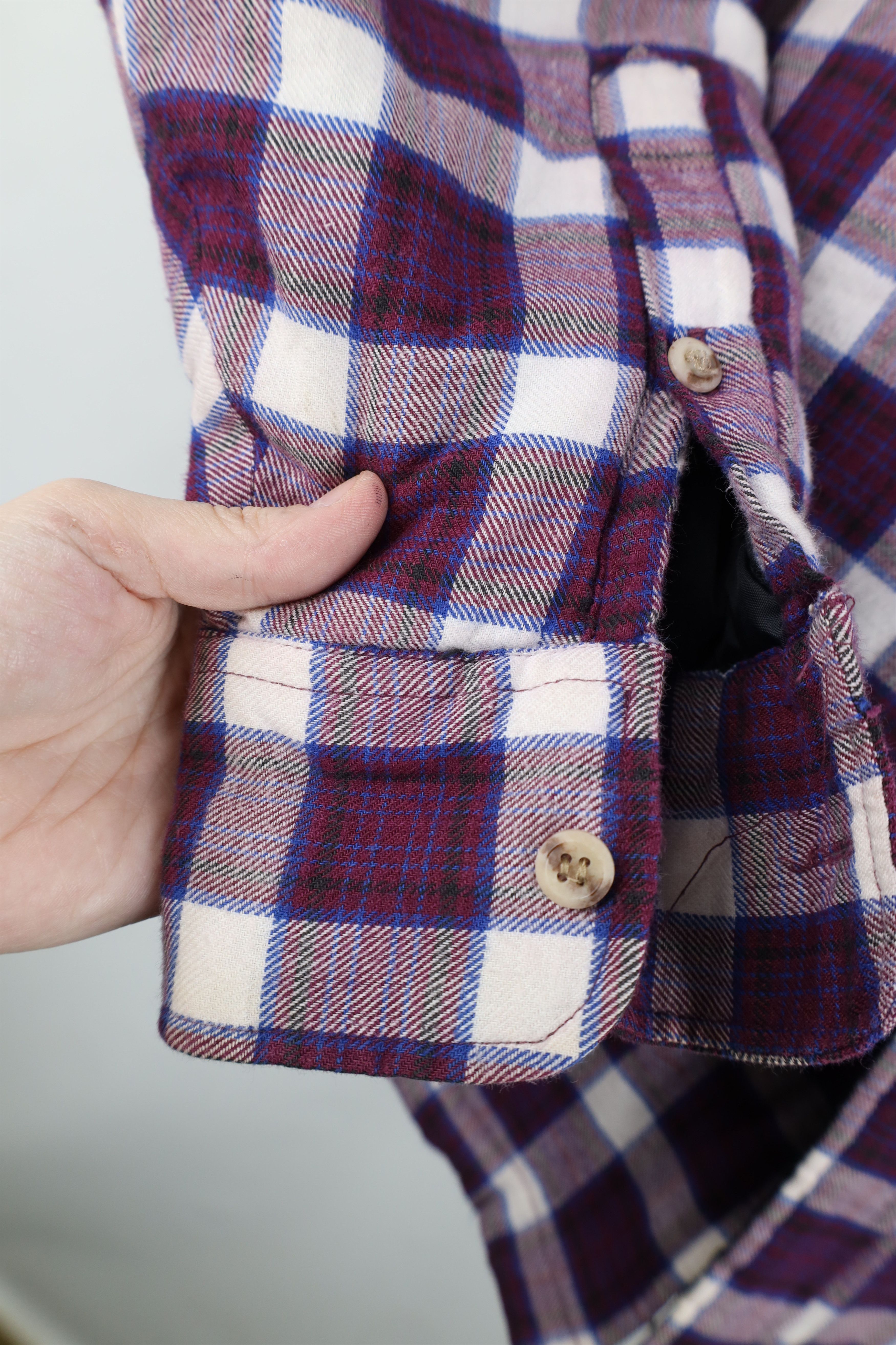 Vintage Vintage 90s Streetwear Flannel Button Shirt Jacket Plaid Size US L / EU 52-54 / 3 - 4 Thumbnail