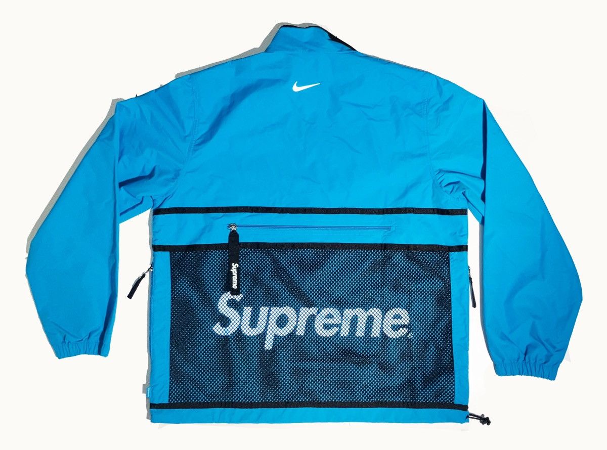 Supreme nike trail running best sale jacket blue