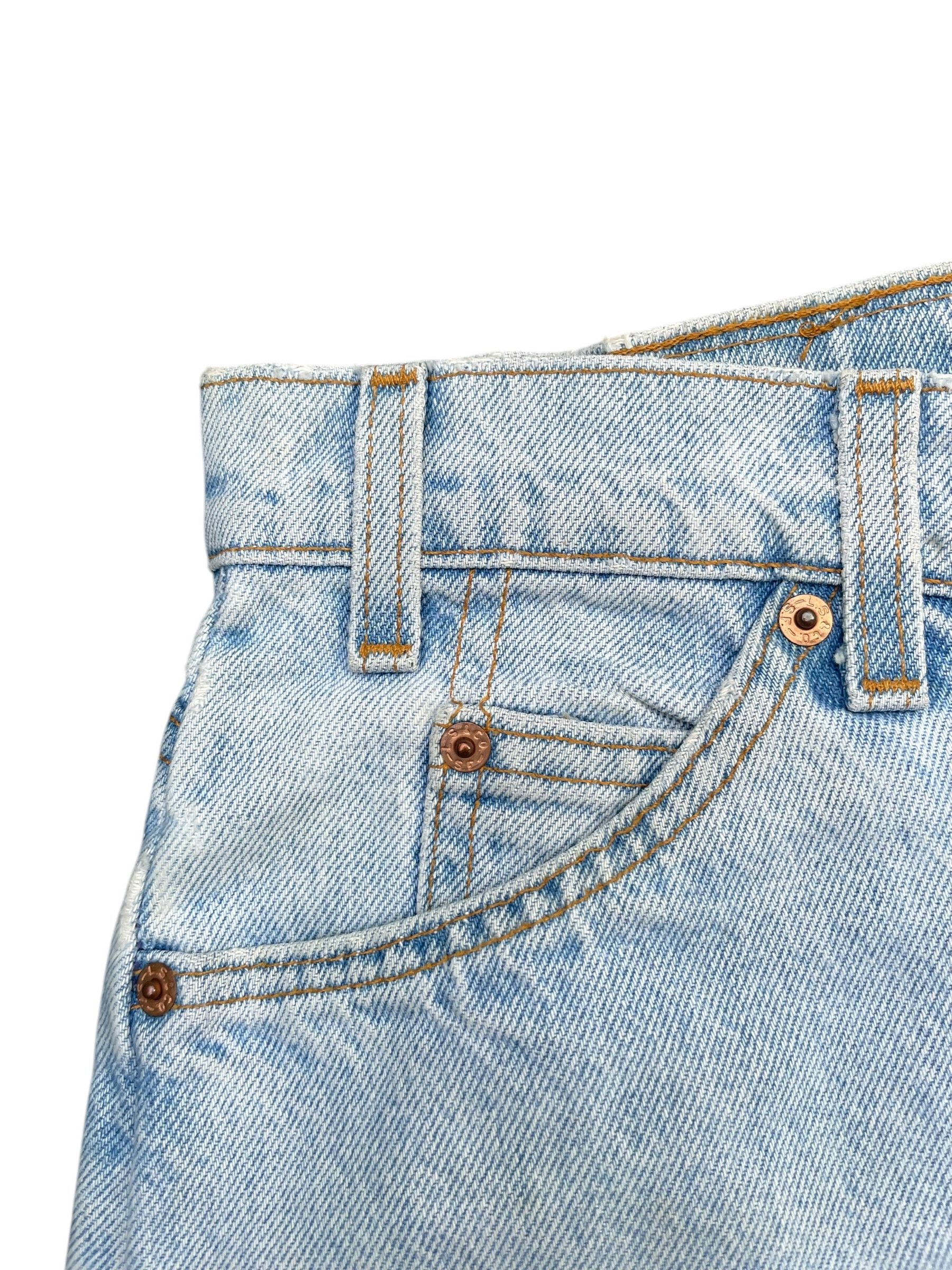 Levi's Vintage 1996 Levis 560 Orange Tab Faded Wash Denim Size US 34 / EU 50 - 2 Thumbnail