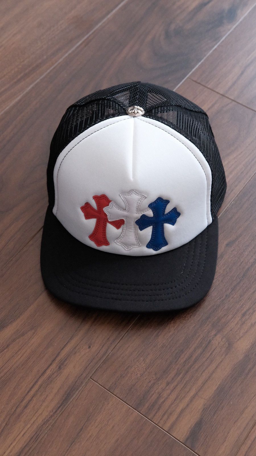 Chrome Hearts Chrome Hearts Trucker Hat Leather Cross Patches Size ONE SIZE - 2 Thumbnail