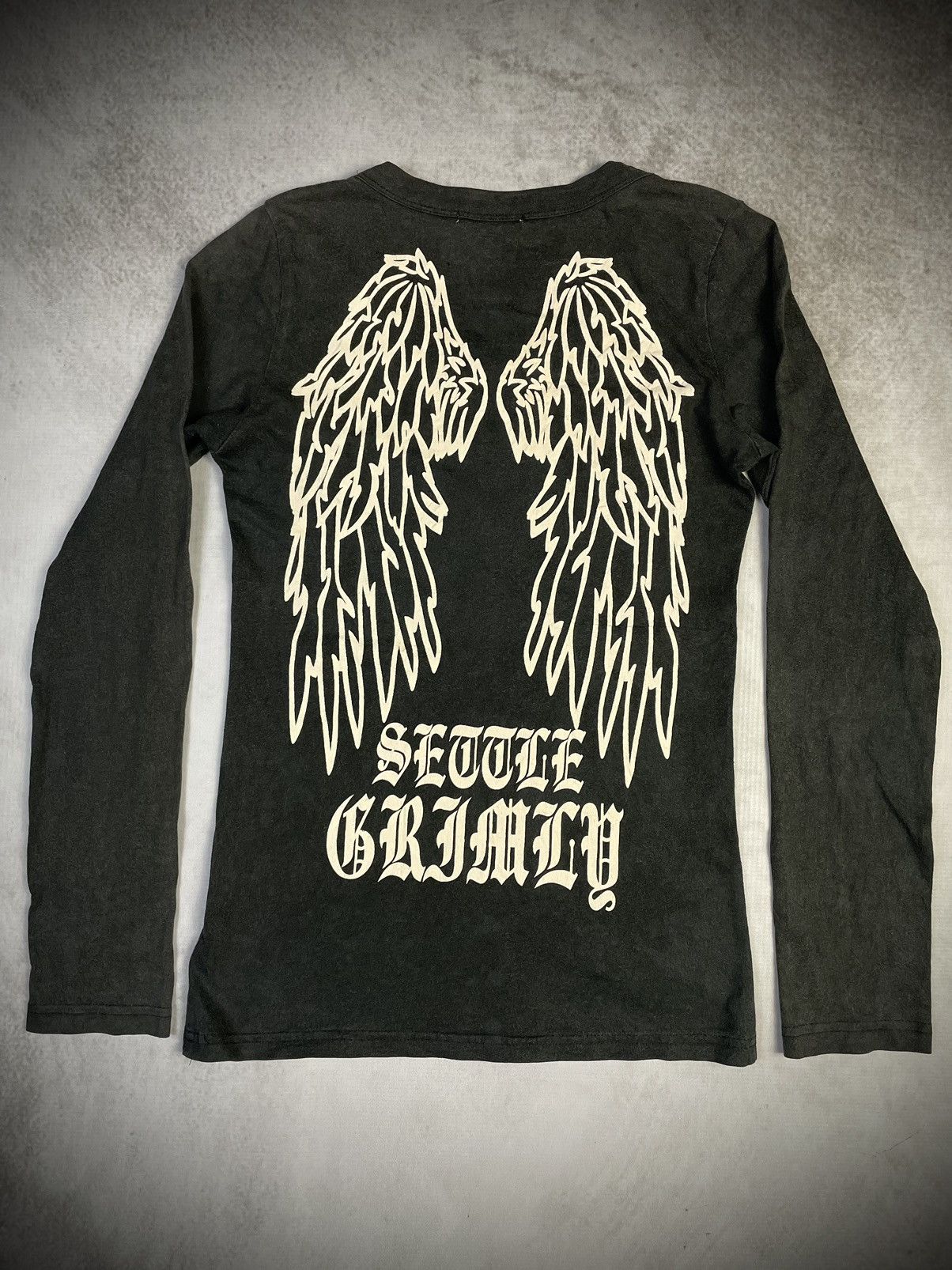 Hysteric Glamour 2000s Colza Skull & Angel Wings Long Sleeve Tshirt Size S / US 4 / IT 40 - 4 Thumbnail